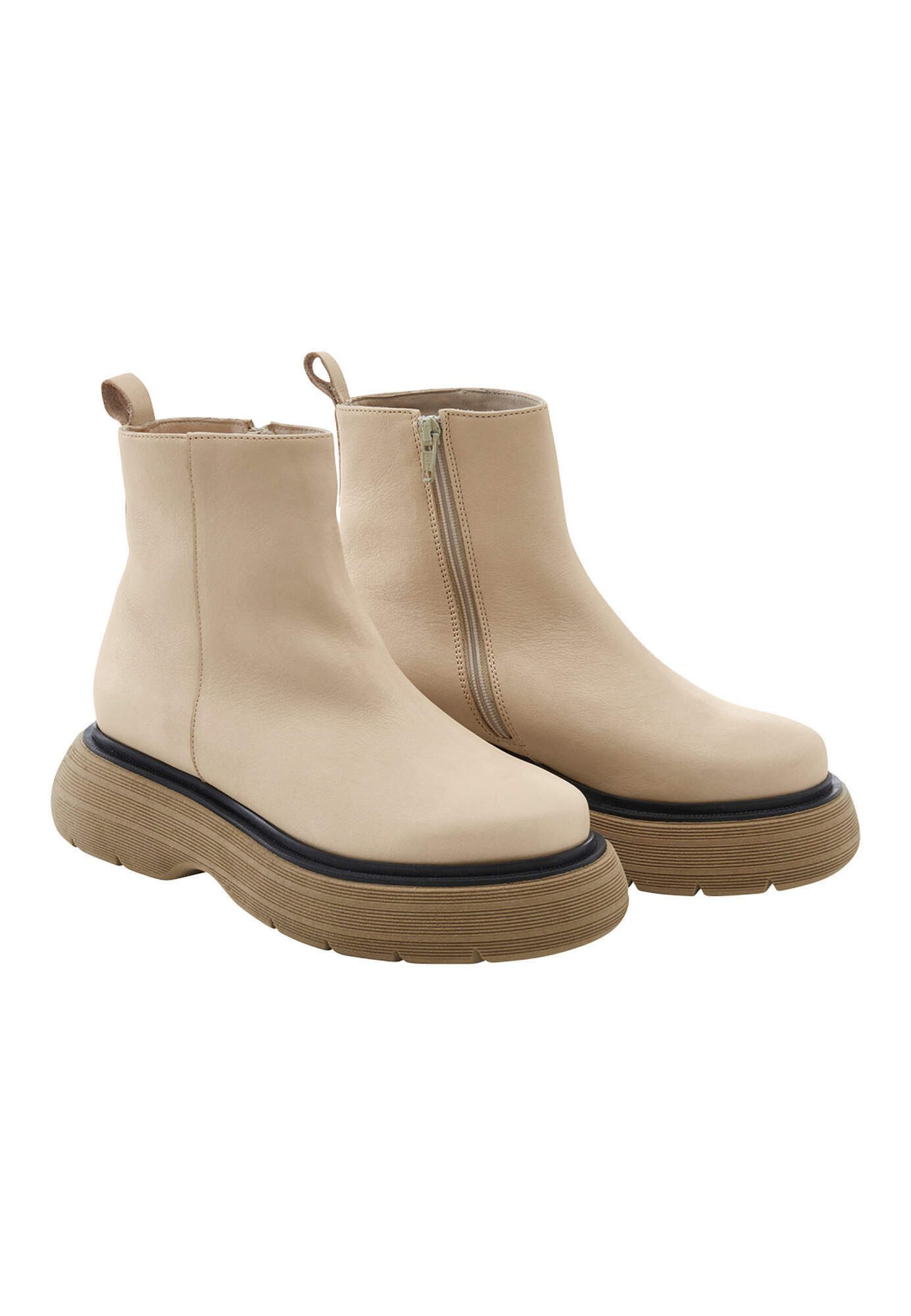 Hessnatur aus chromfrei gegerbtem Leder Stiefelette
