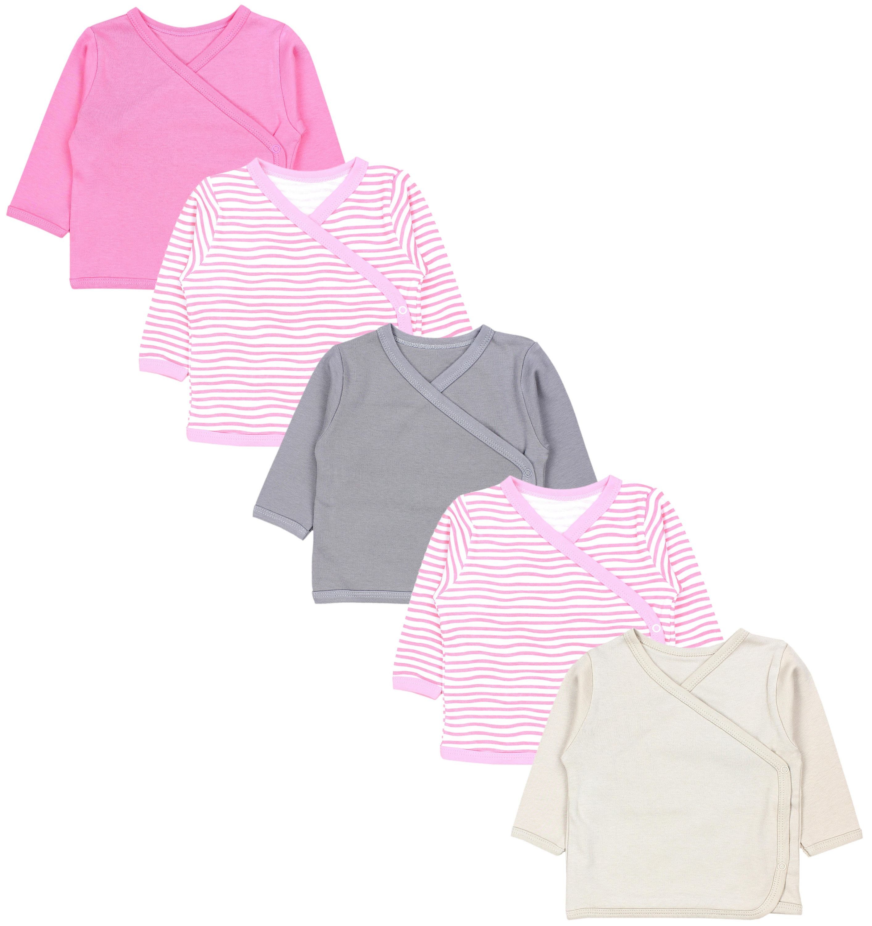 TupTam Wickelshirt Unisex Baby Langarm 5er Set