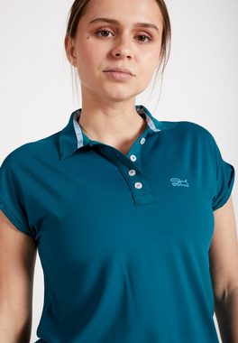SPORTKIND Funktionsshirt Golf Polo Shirt Loose-Fit Mädchen & Damen petrol grün