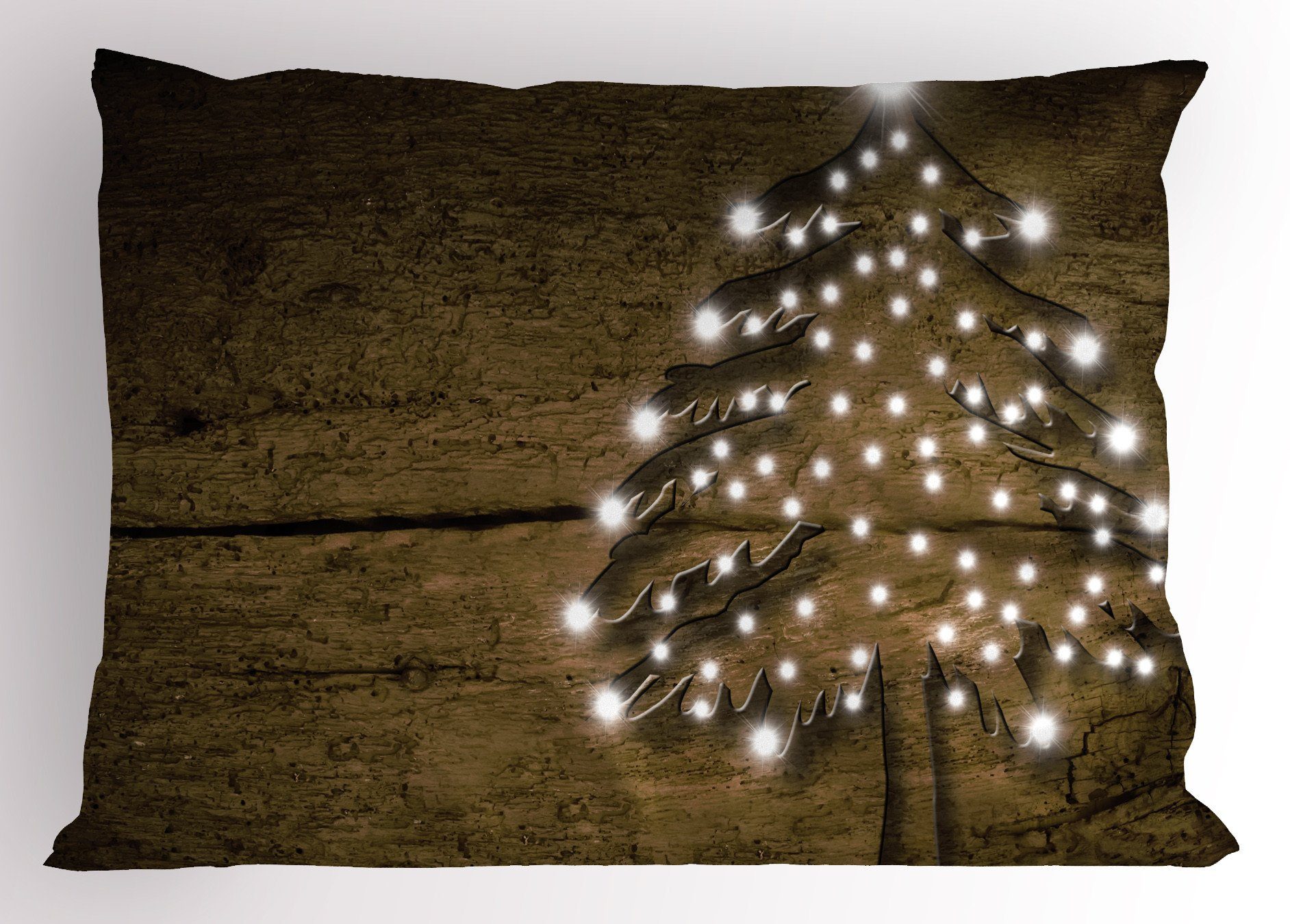 King Weihnachten Stück), Bokeh Size Abakuhaus Kissenbezug, Verzierungen Dekorativer (1 auf Gedruckter Standard Kissenbezüge Baum