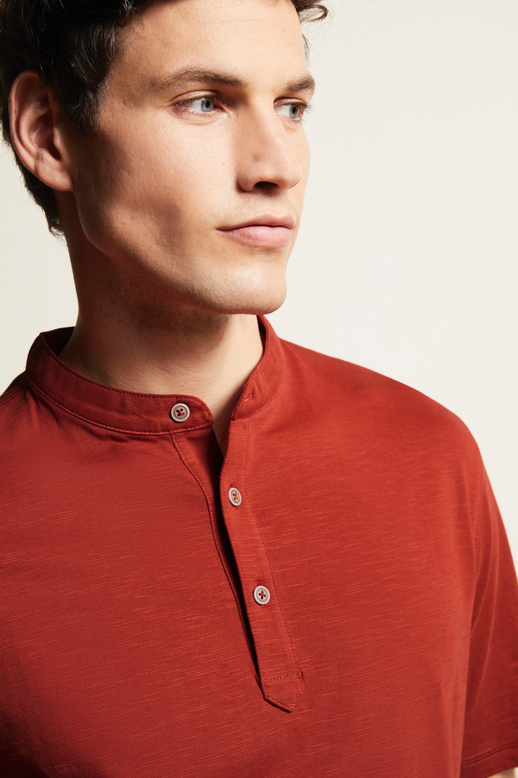 bugatti Poloshirt mit Stehkragen