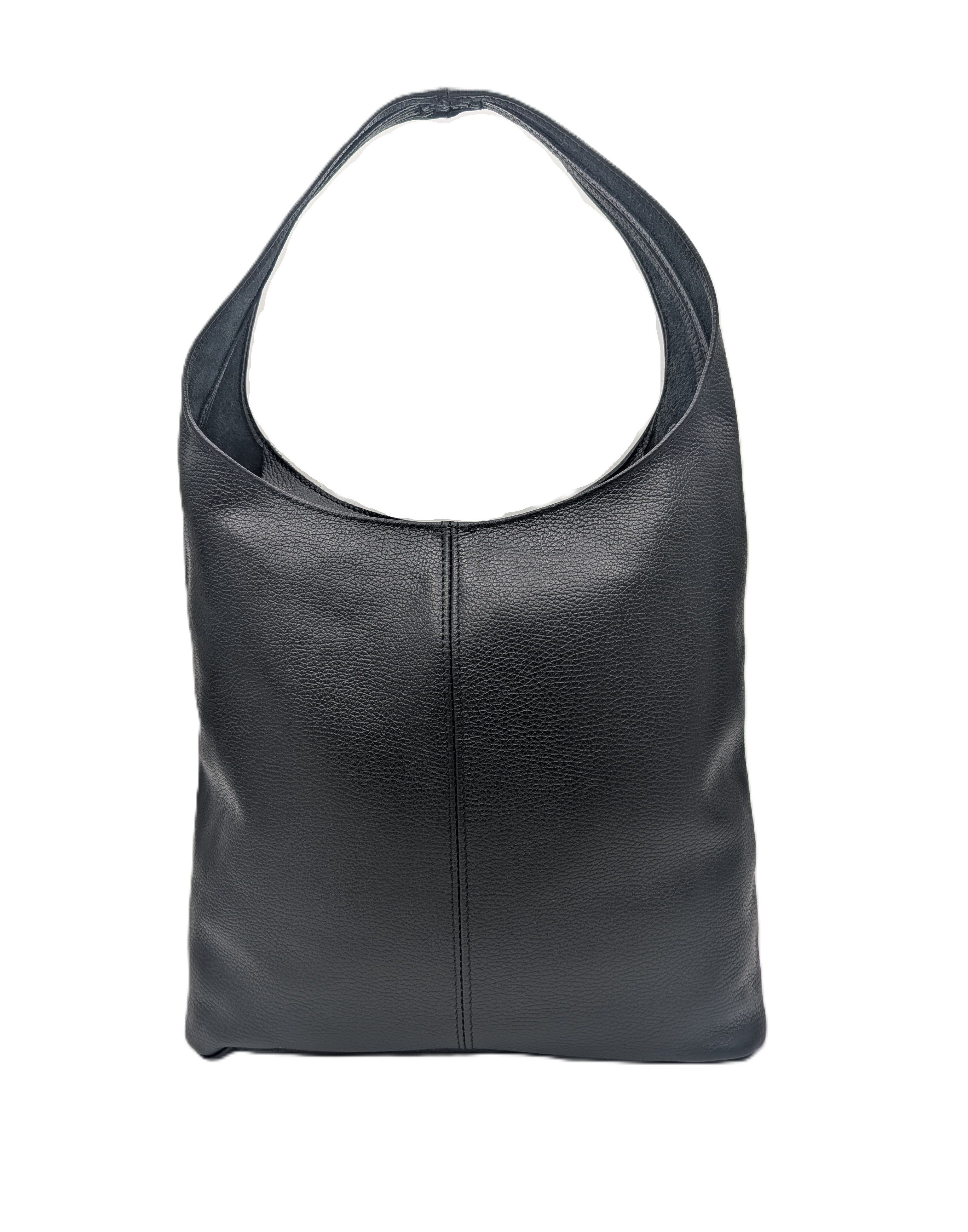 Taschenkinder Сумки для покупок Maxi Ledertasche „Joana“ – Сумки для покупок Echtleder, große Hobo-Beuteltasche, Echtes Leder, Made in Italy