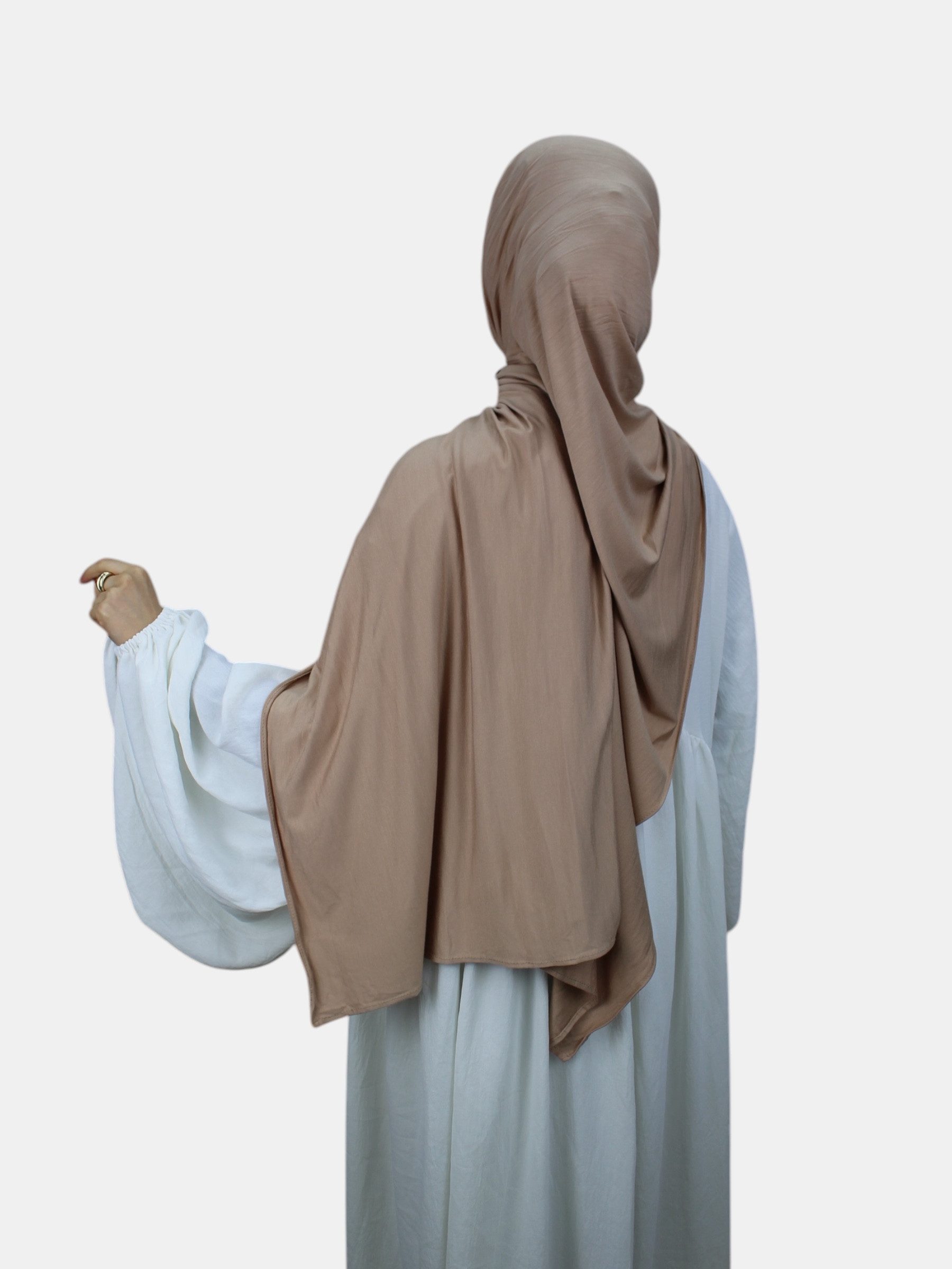 Aymasal Kopftuch XXL Jersey Luxury Hijab Kopftuch Scarf Schal Extra lang 190x80 Islam, Feinster Jersey Stoff, großzügige Maße ca. 190x80cm