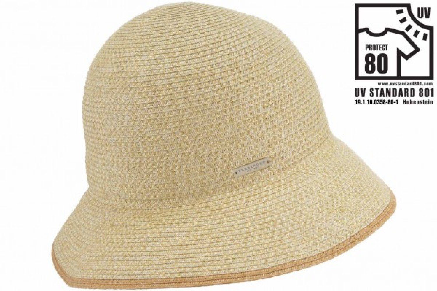 Seeberger Strohhut Knautschbare Glocke aus Borte mit UV-Schutz 80