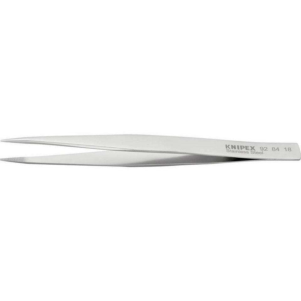Knipex Pinzette Präzisions-Pinzette rechtwinklig abgestoßen, Eckige Spitzen,  ca. ,9 mm breit
