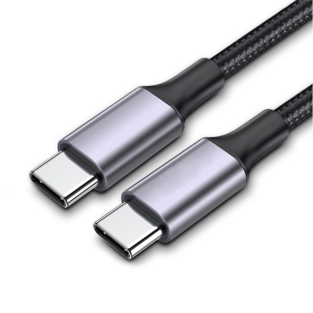 TradeNation USB C auf USB C Зарядний кабель 1m 2m Електричний провід Schnell 60W für Samsung Xiaomi Кабель usb, USB-C, USB-C (100 cm), 5A, 60W