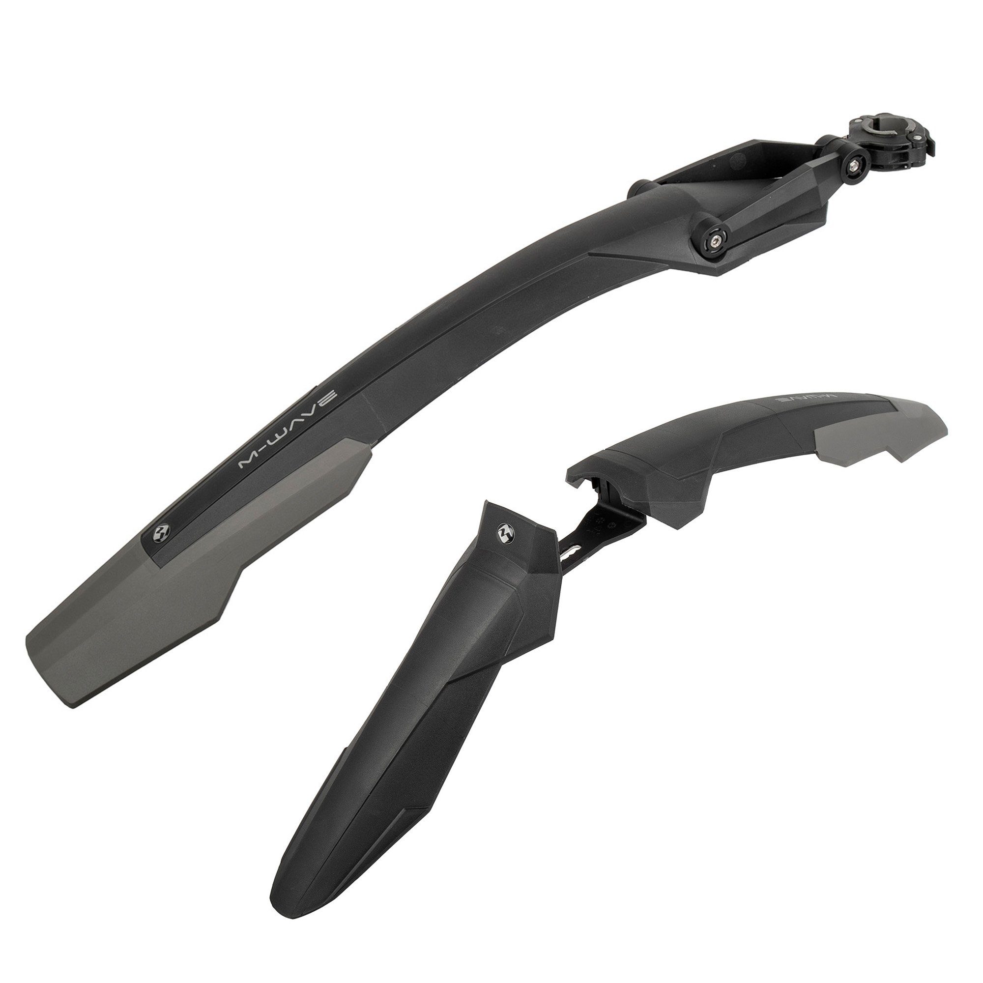 M-Wave Schutzblech Mud Max F III + R III (vorne und hinten, 2 St., Set aus vorne und hinten), Schutzbleche Fahrrad Steckschutzblech Kunststoff