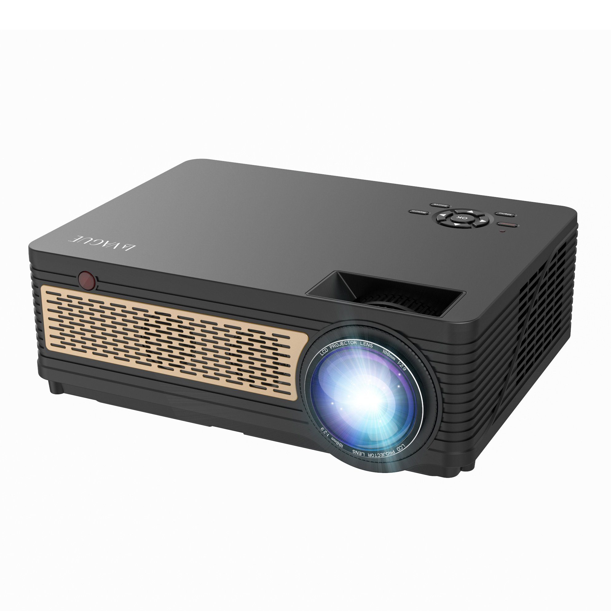 LED-Beamer LED-Projektor 1000:1, 1080 full LV-HD400 VAGUE LA (3200 x px, HD) 1920 hd Full led-projektor lm,