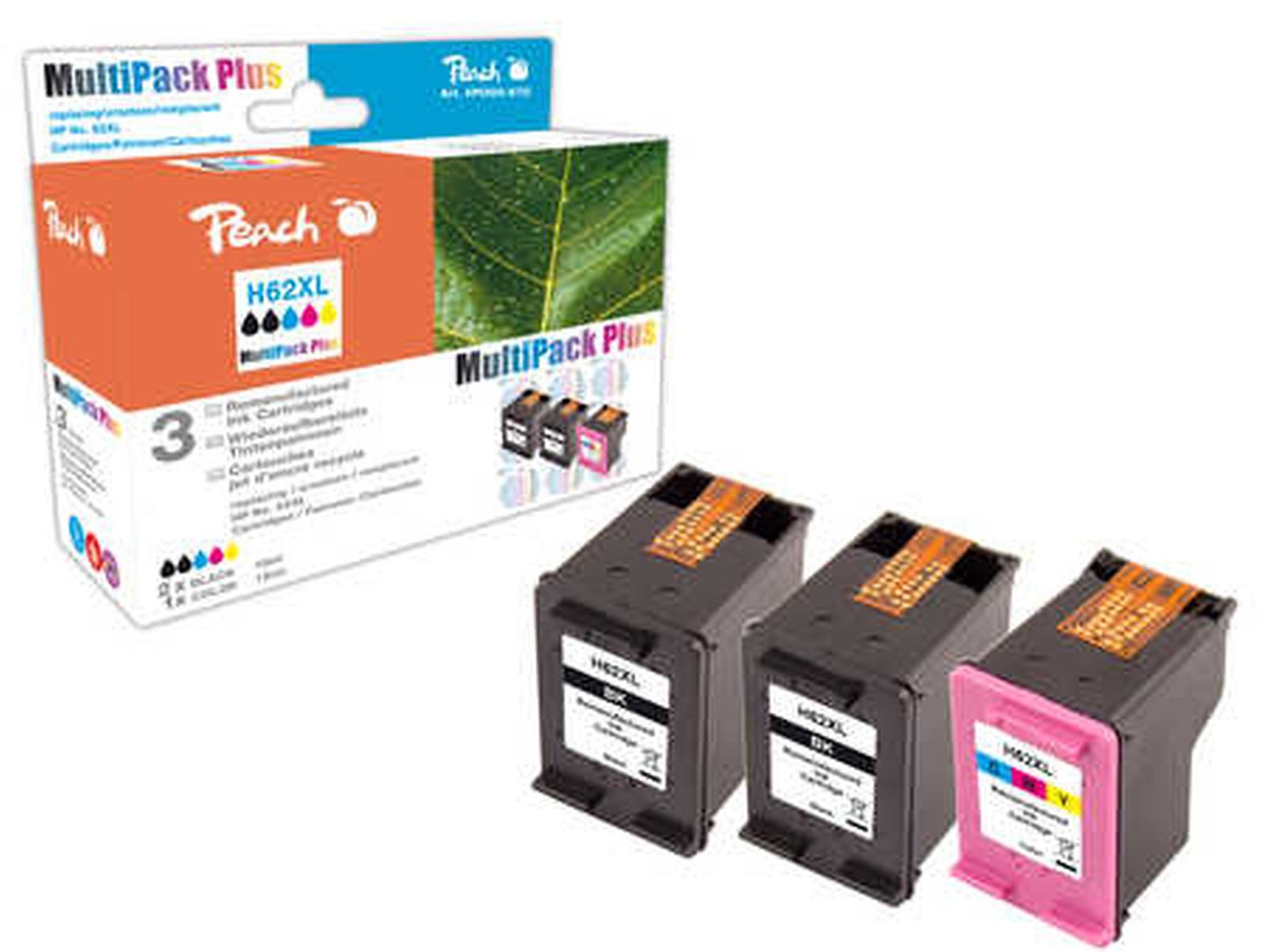 Peach Tonerpatrone Peach Patrone HP Nr.62XL MultiPackPlus REM,KOM