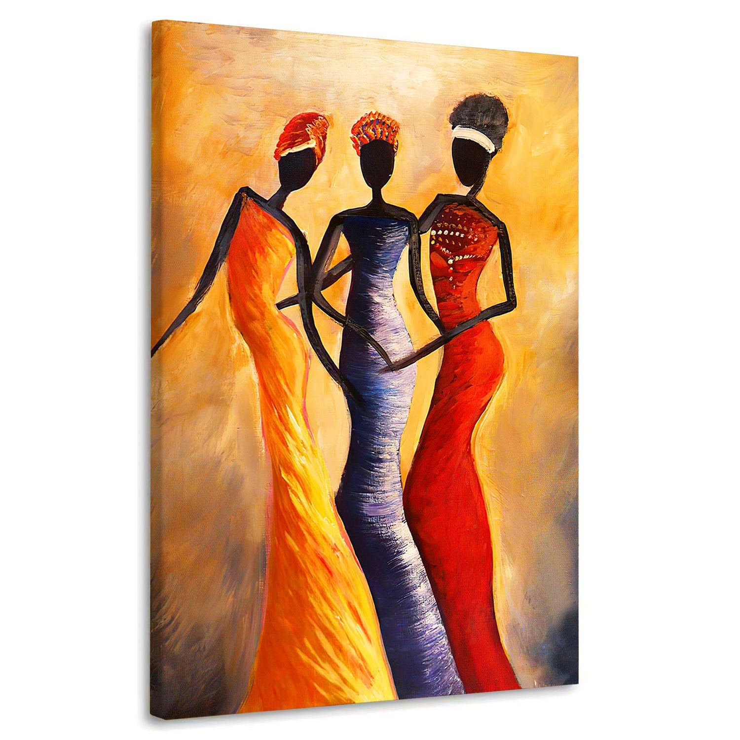 Artedinoi Leinwandbild Afrikanische Frauen Leinwandbild Wandbild XL Kunst Deko, Afrikanische Frauen, Porträt