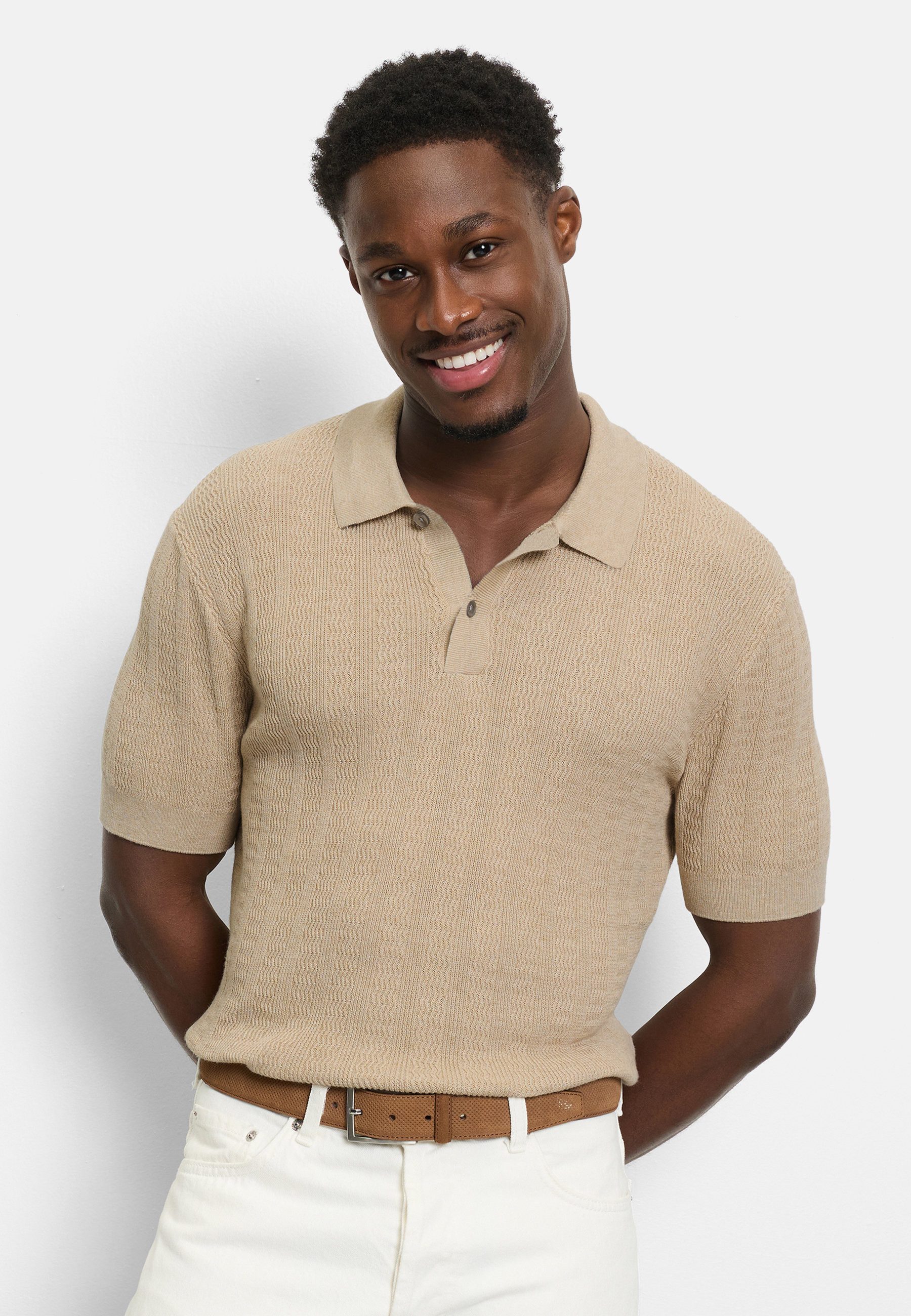 OLYMP Poloshirt OLYMP Casual Strick