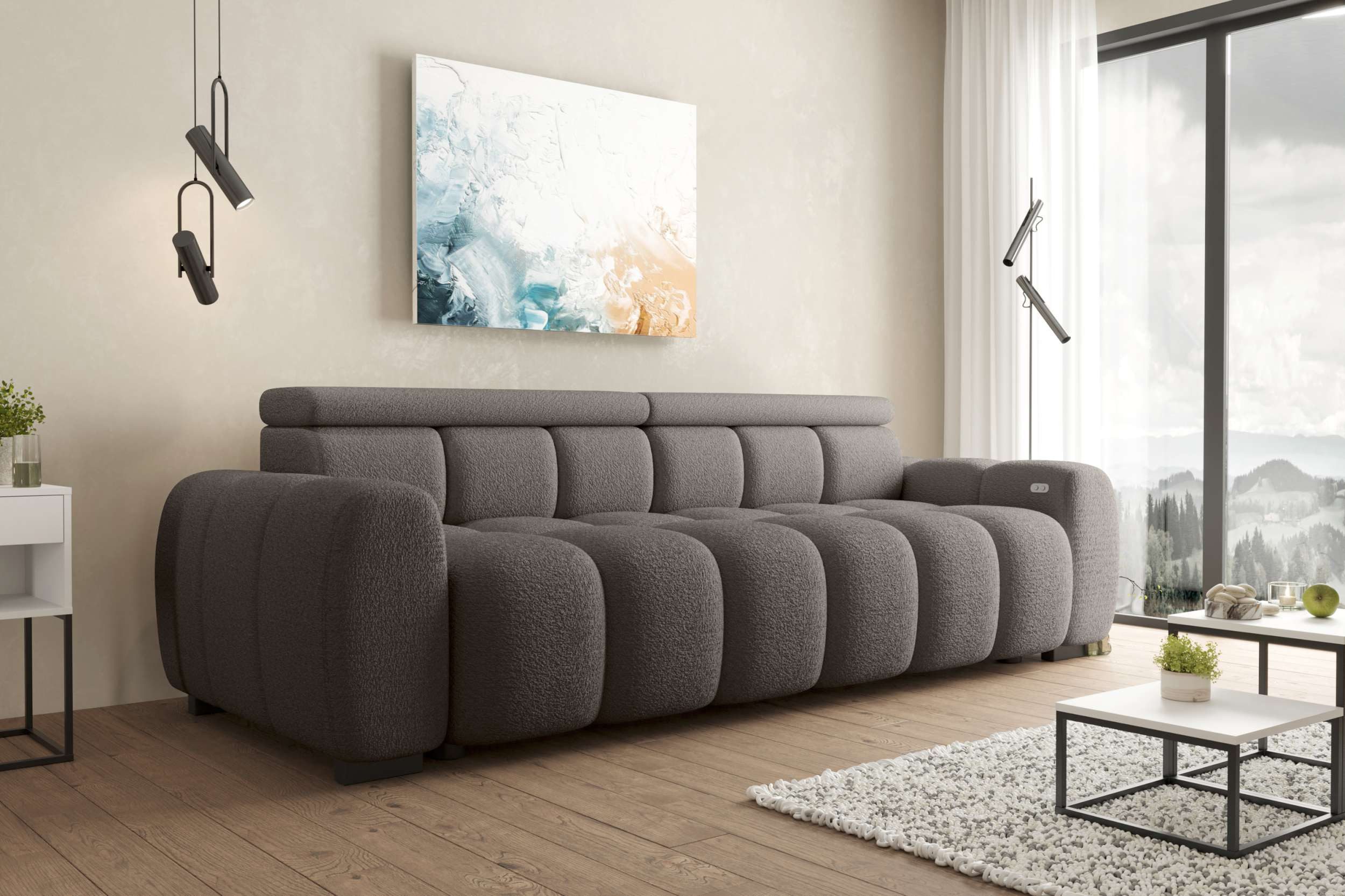 99rooms Big-Sofa Alessio, Sofa, Big-Sofa, wählbar mit/ohne elektr. Sitztief günstig online kaufen