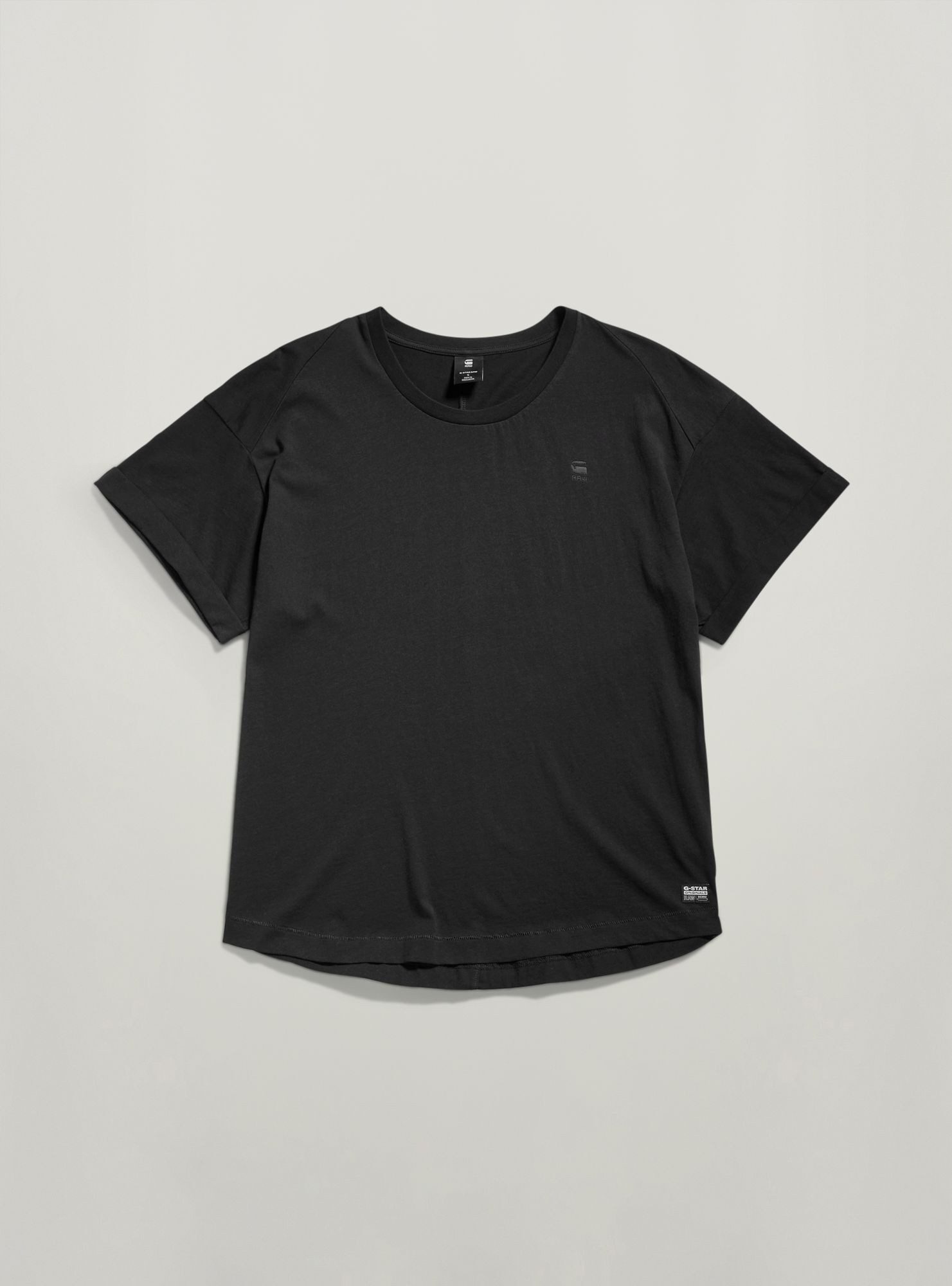 G-STAR T-Shirt Rolled Up Sleeve Boyfriend Top
