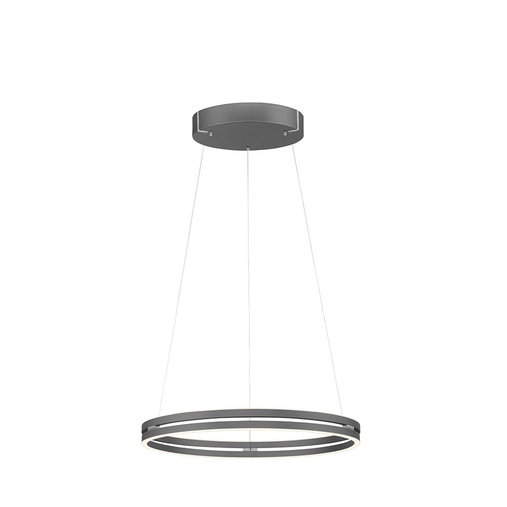 Paul Neuhaus LED Pendelleuchte LED Pendellampe PURE-E-LOOP, CCT-Farbtemperaturregelung, Dimmfunktion, Memoryfunktion, 2xLED-Board/22W/2700-5000K, warmweiß bis kaltweiß, elektrisch ausfahrbar dimmbar Fernbedienung CCT