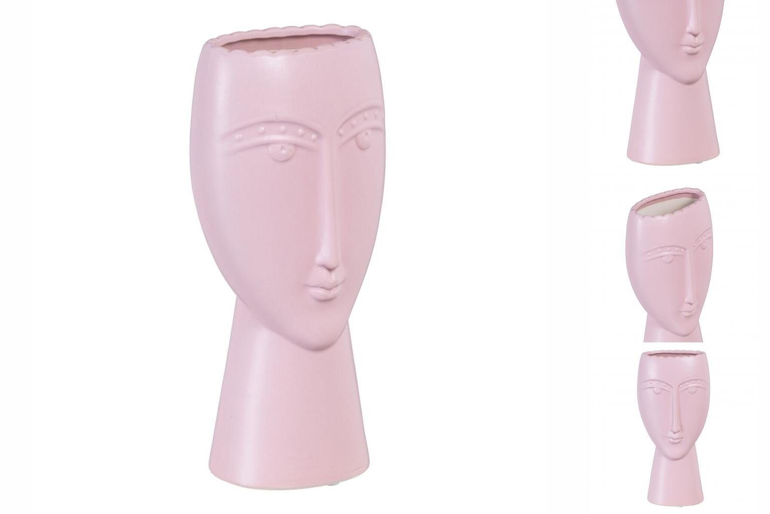 Bigbuy Gesicht Violett aus 8,5 Keramik 19 Blumenkasten x Blumentopf cm x 15