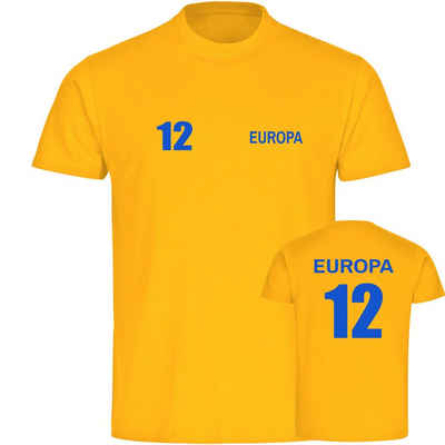 multifanshop T-Shirt Kinder Europa - Trikot 12 - Boy Girl