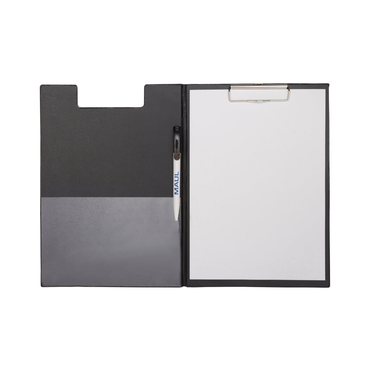 MAUL Schreibmappe Schreibmappe MAULpoly A4hoch schwarz PP-Folienüberzug Klemmweite 8mm