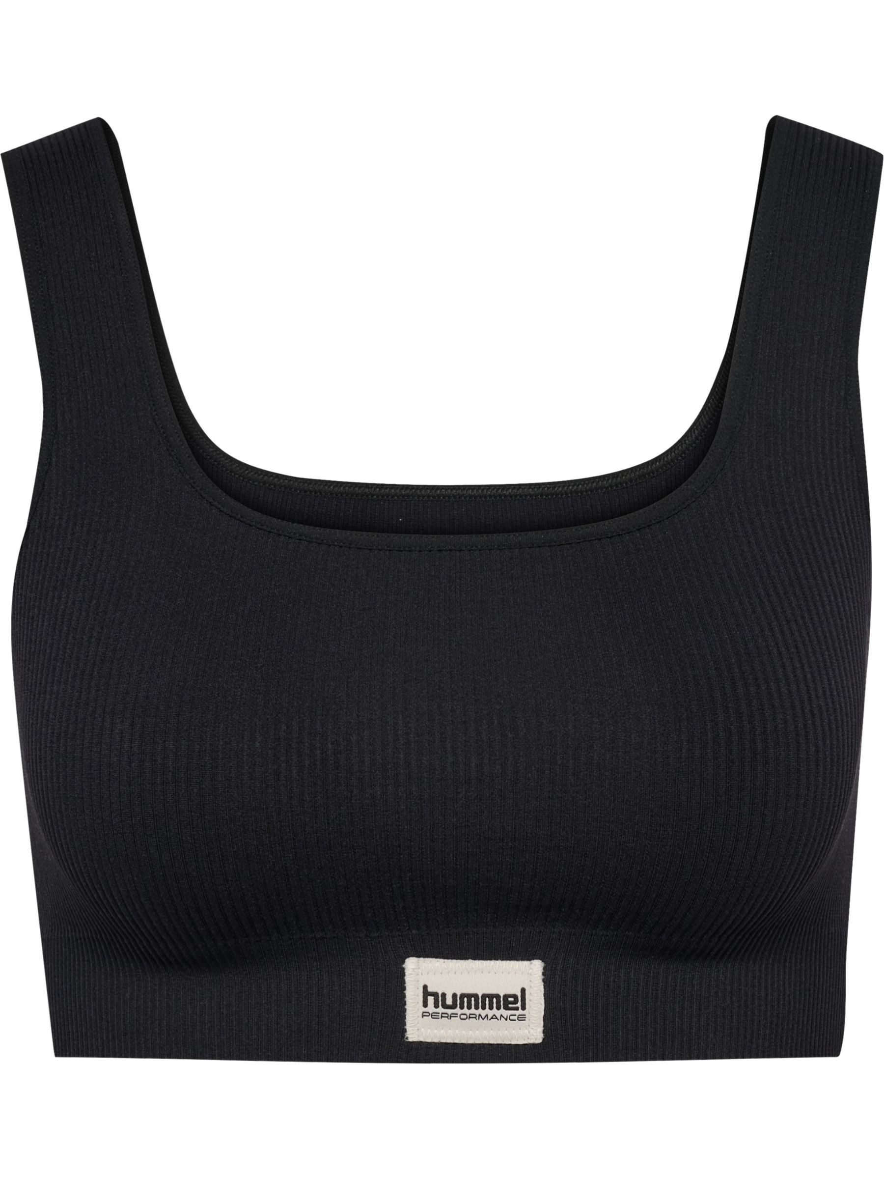 hummel Shirttop Nahtloses Design Breite Träger Rundhalsausschnitt Sportlich für Damen (1-tlg) Elastische Materialqualität, Rippengewebe, Seamless, Logodetail