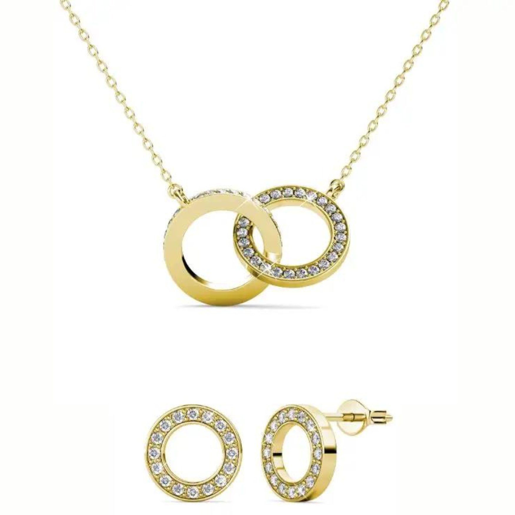 Ella Eisvogel Schmuckset Ophir Infinity Set (Zirkonia), 18 Karat günstig online kaufen