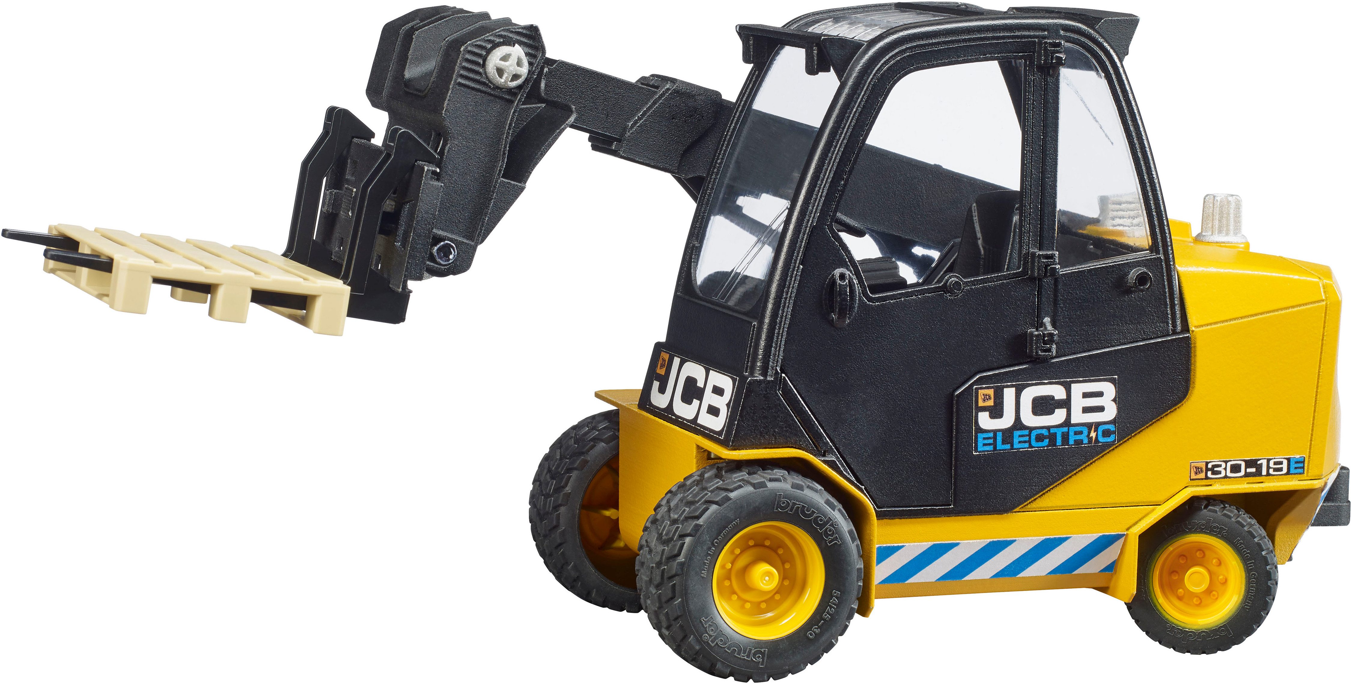 Bruder® Spielzeug-Radlader JCB Teletruk mit Palette (02512), Made in Europe