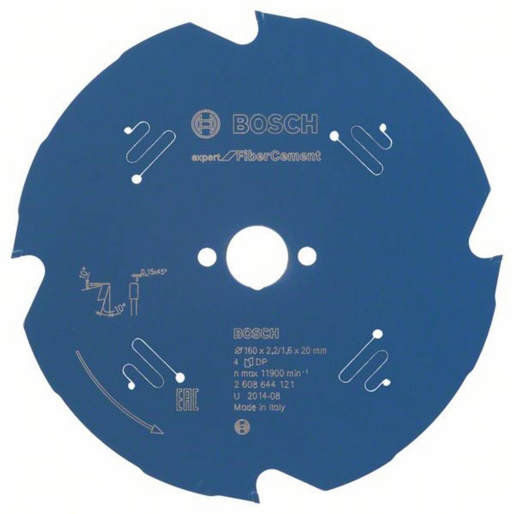 BOSCH Kreissägeblatt Kreissägeblatt Expert for Fibre Cement, 160 x 20 x 2.2 mm, 4
