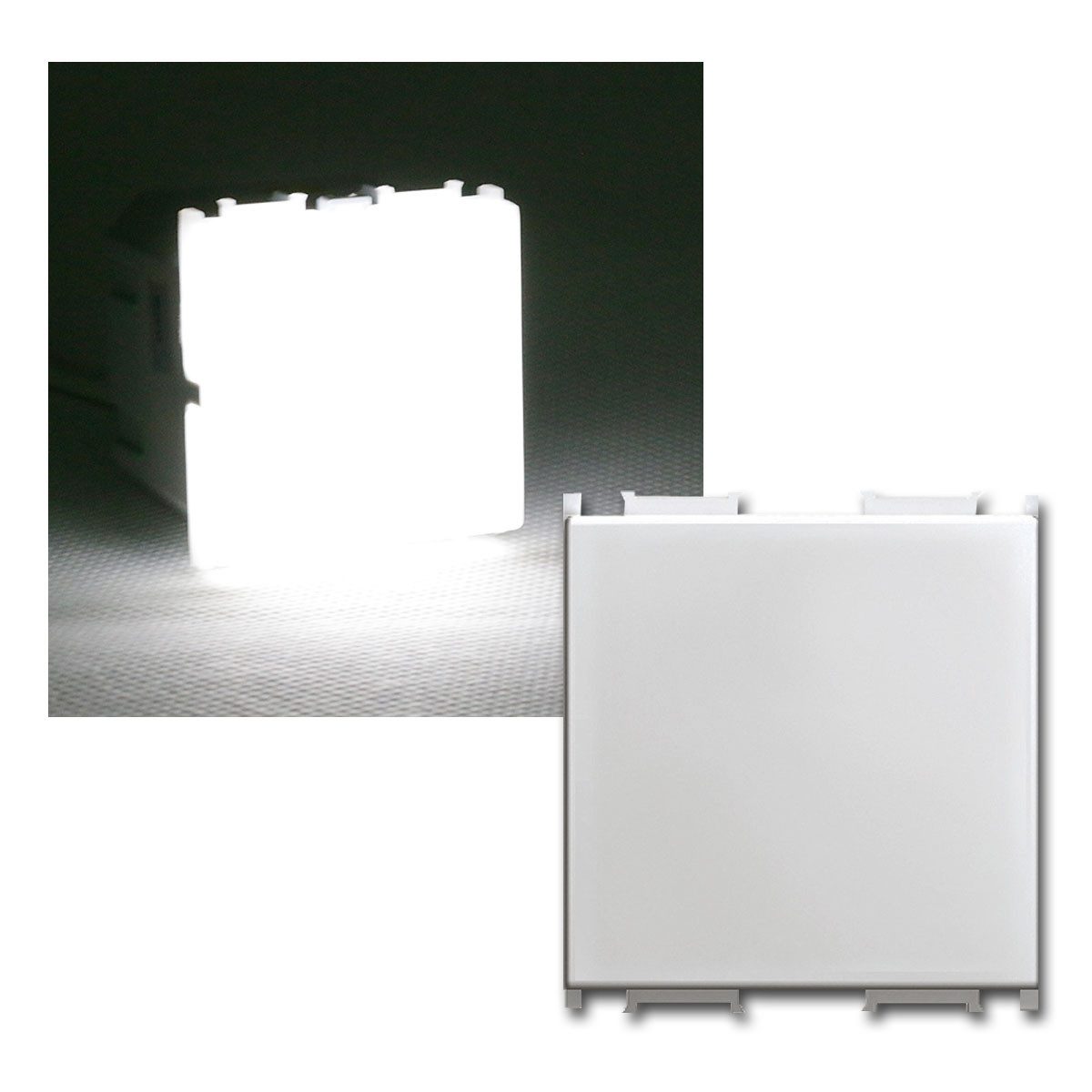 TEM LED Einbauleuchte MODUL-PLUS LED Einbauleuchte, 2M, weiß, Lampe, daylight/tageslichtweiß