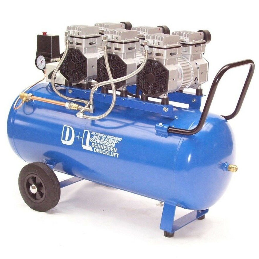 Kolbenkompressor, 1-tlg. Kompressor 270/8/90W V6 Druckluft Silent leise Kompressor Apex