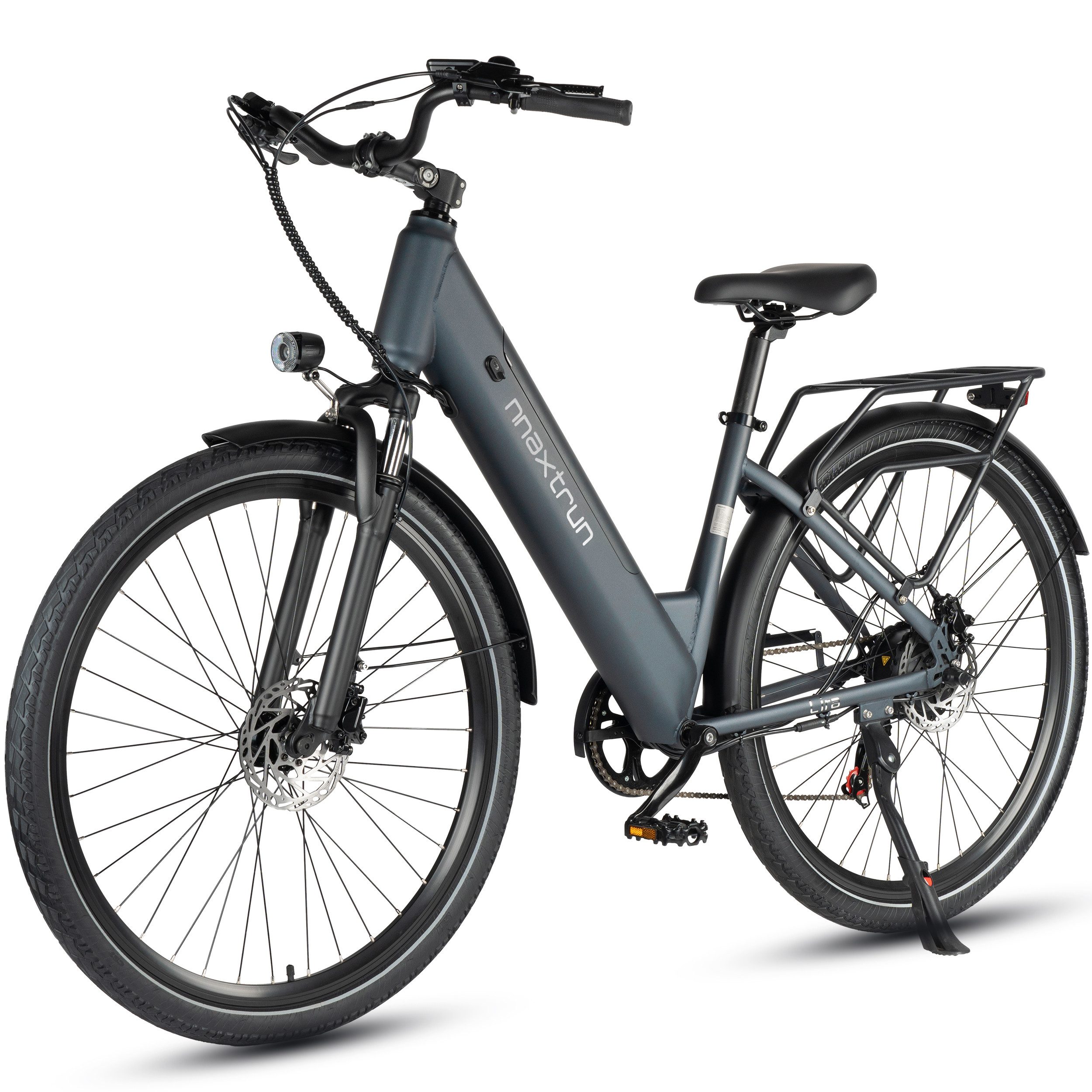 Vankel E-Bike Cityrad 28 Zoll E-Fahrrad Damen u. Herren 720WH Pedelec 48V 15AH 140km E-bikes, Kettenschaltung, Heckmotor, 720 Wh, Stadt-E-Fahrrad mit 28" Reifen, Drehmomentsensor verstellbarem Lenker