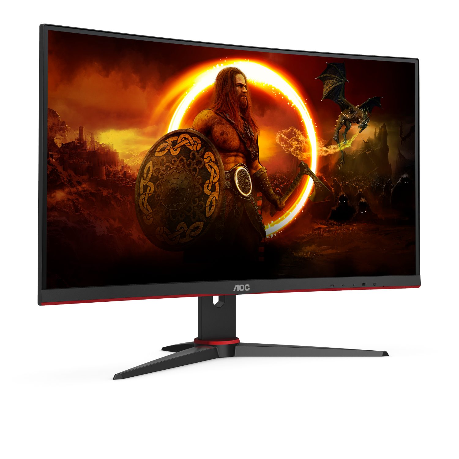 AOC C27G2E/BK Gaming-Monitor (68,5 cm/27 ", 1920 x 1080 px, FHD, 1 ms Reaktionszeit, 165 Hz, VA LED)