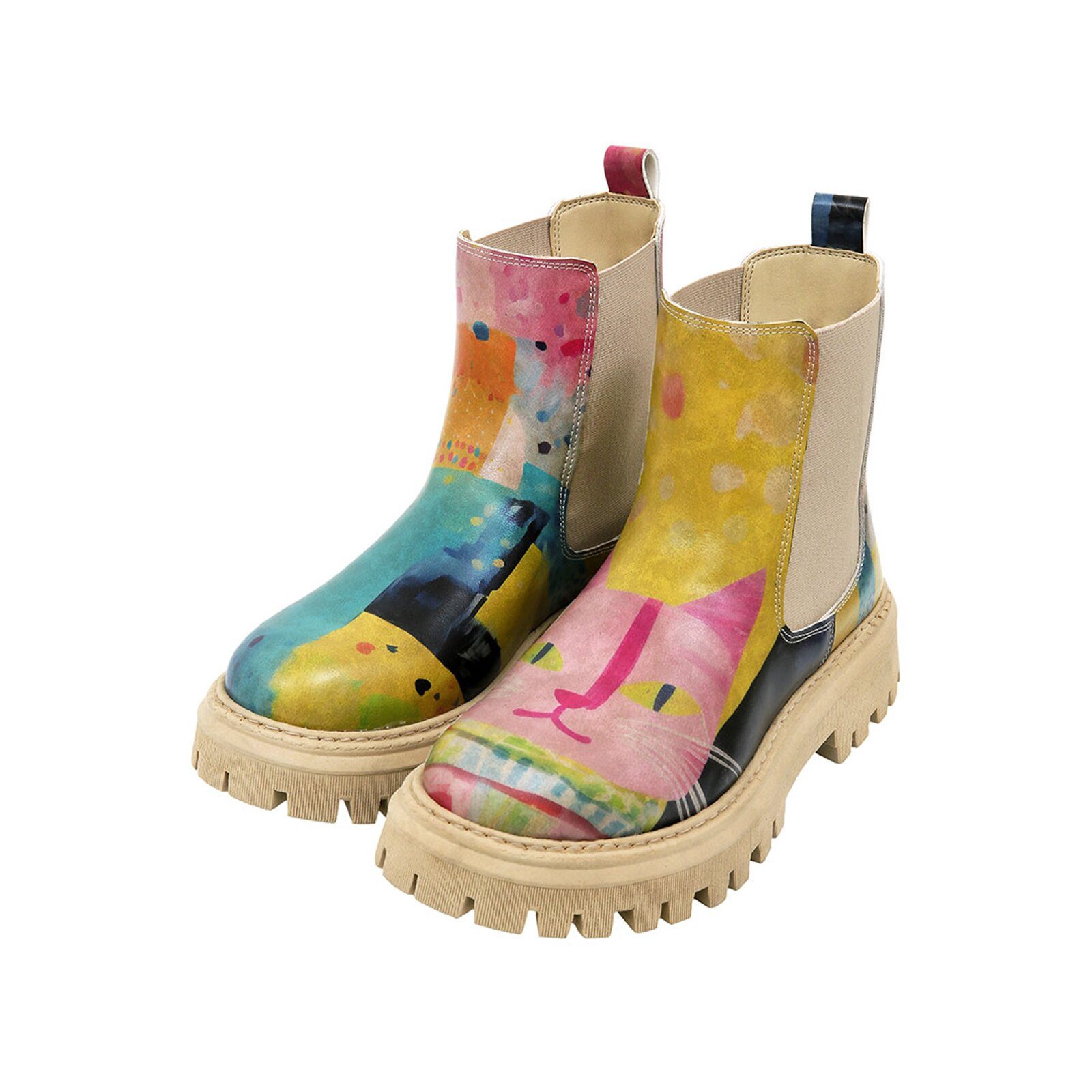 DOGO Aura Boots Animal Damen Stiefeletten Chelseaboots Handgefertigt