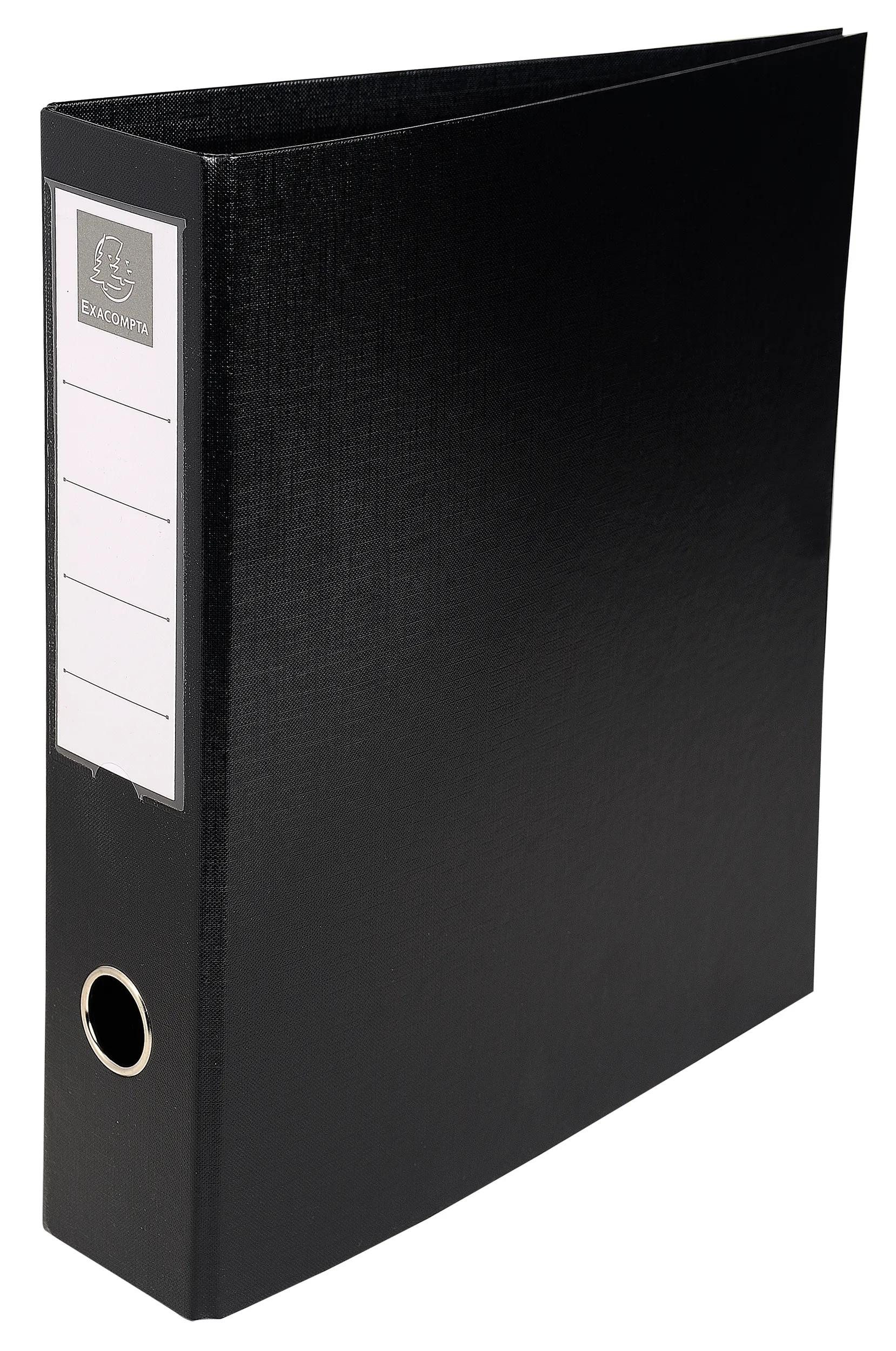 Ringbuchmappe 10x Ringbuch Karton 4Ring 50mm Rücken 70mm A4 Maxi Schwarz 51741E