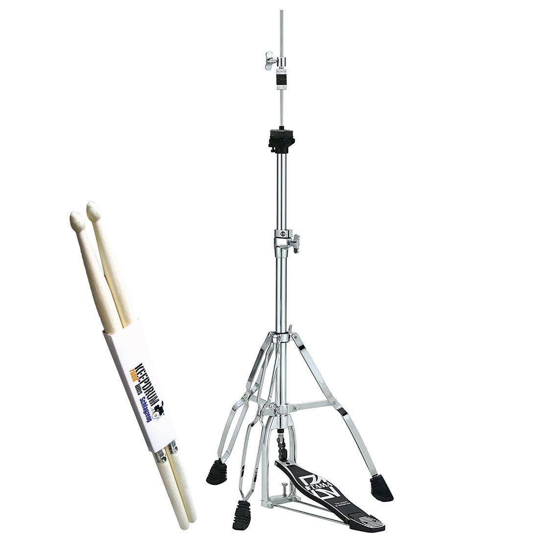Schlagzeug Tama Hihat Maschine HH45WN Stage Master mit Schlagzeugstöcken