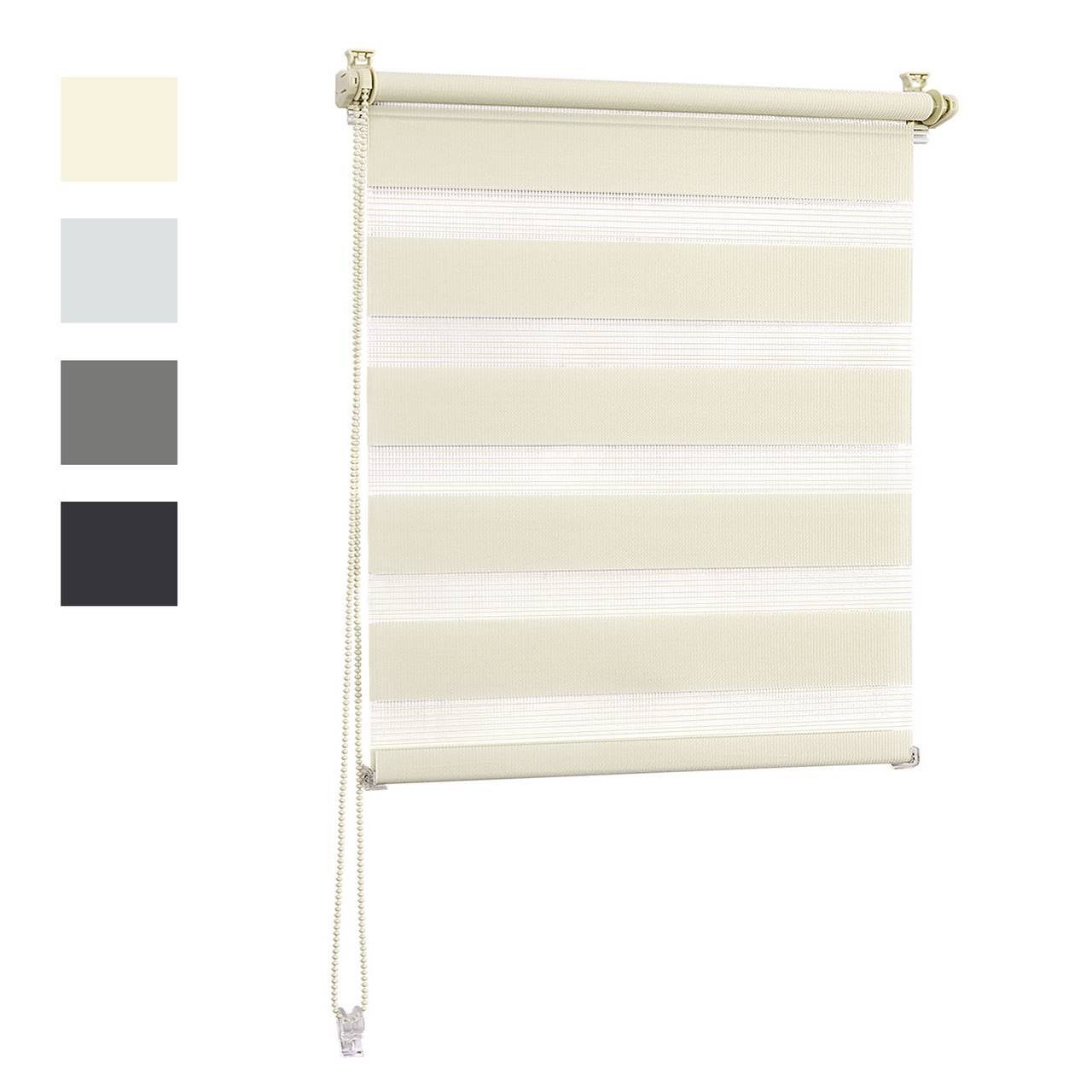 Doppelrollo, EUGAD, verdunkelnd, klemmfix ohne Bohren Blickdicht