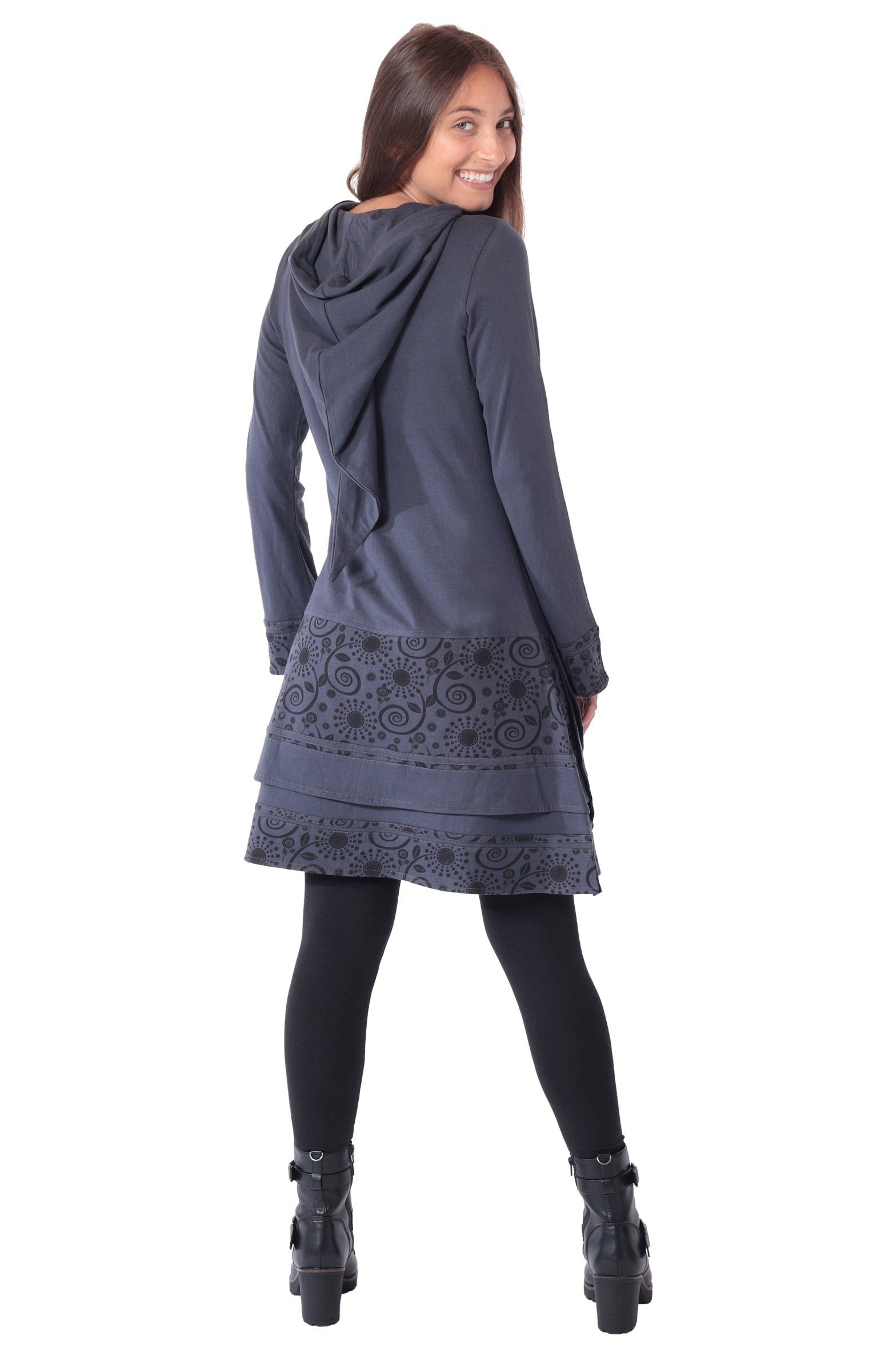 PUREWONDER Sweatkleid Langärmliges Kleid mit Zipfelkapuze günstig online kaufen