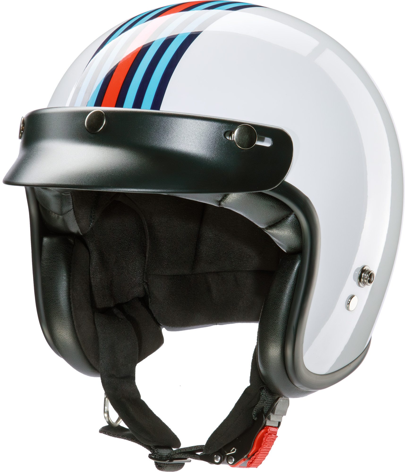 Redbike Motorradhelm RB-732 M-RACING Jethelm, Ratschenverschluss