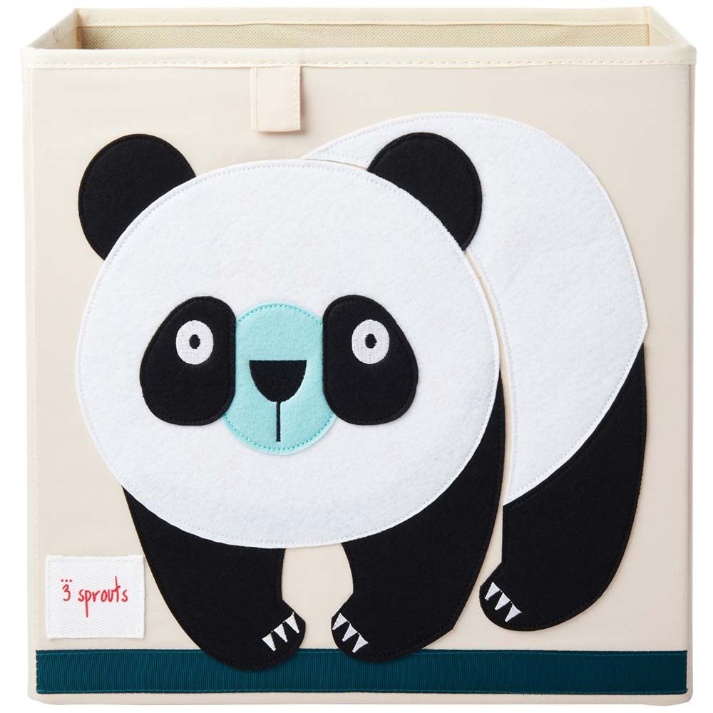 3 Sprouts Aufbewahrungskorb Spielzeugkorb Panda