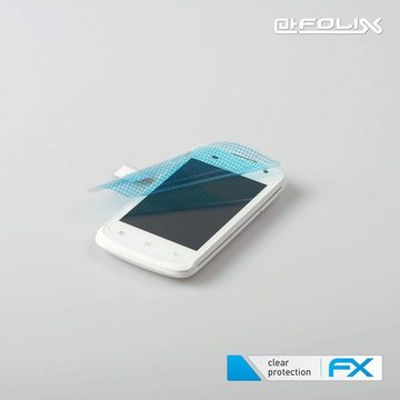 atFoliX Schutzfolie Displayschutz für Mobistel Cynus E1, (3 Folien), Ultraklar und hartbeschichtet