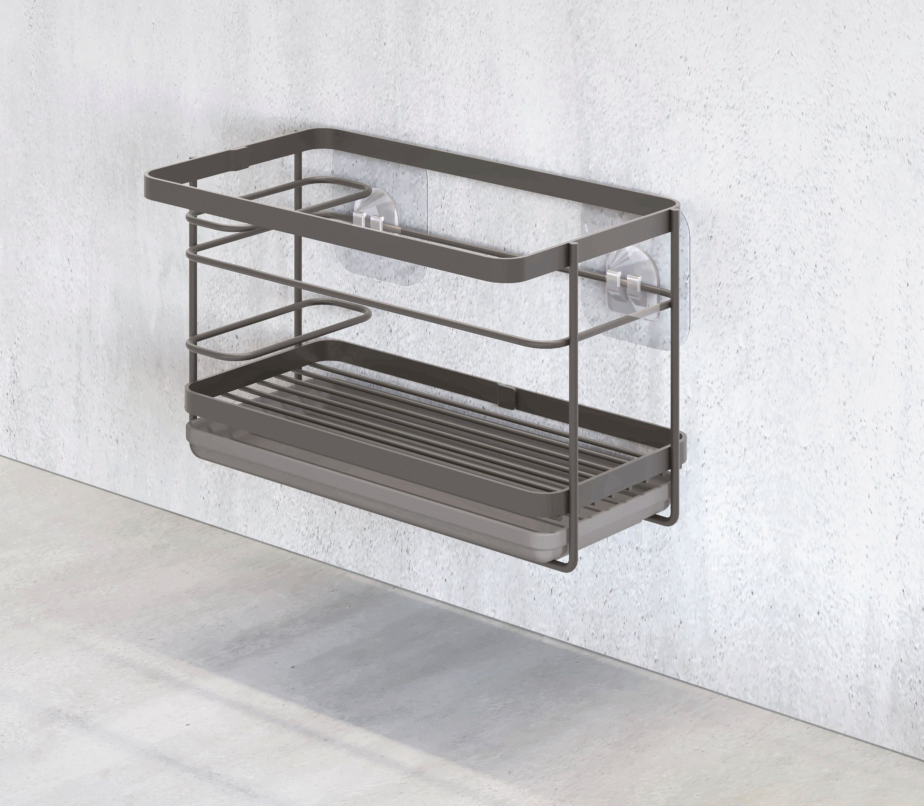 Metaltex Zubehöraufbewahrungsständer Tokyo Lava U-Fix, Spülbecken-Organizer
