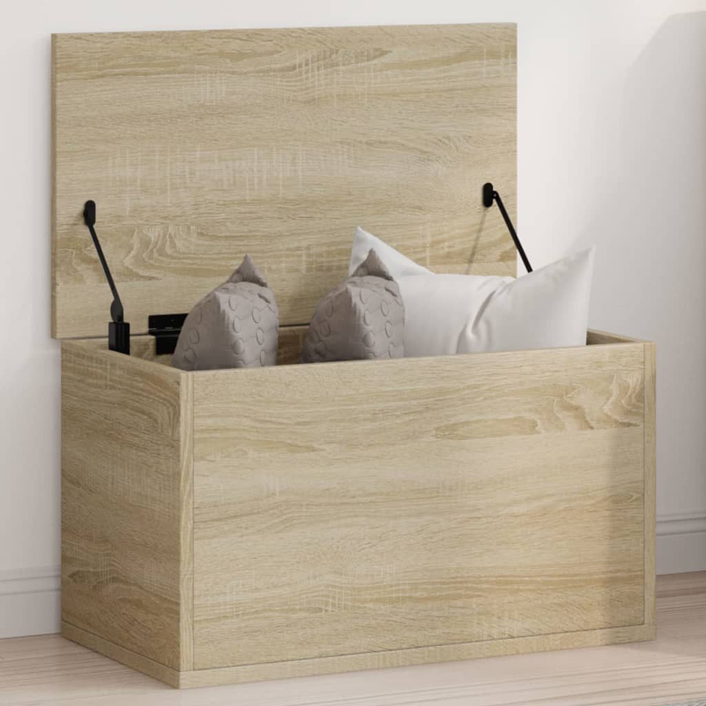 vidaXL Aufbewahrungsbox Truhe Sonoma-Eiche 60x35x35 cm Holzwerkstoff (1 St)
