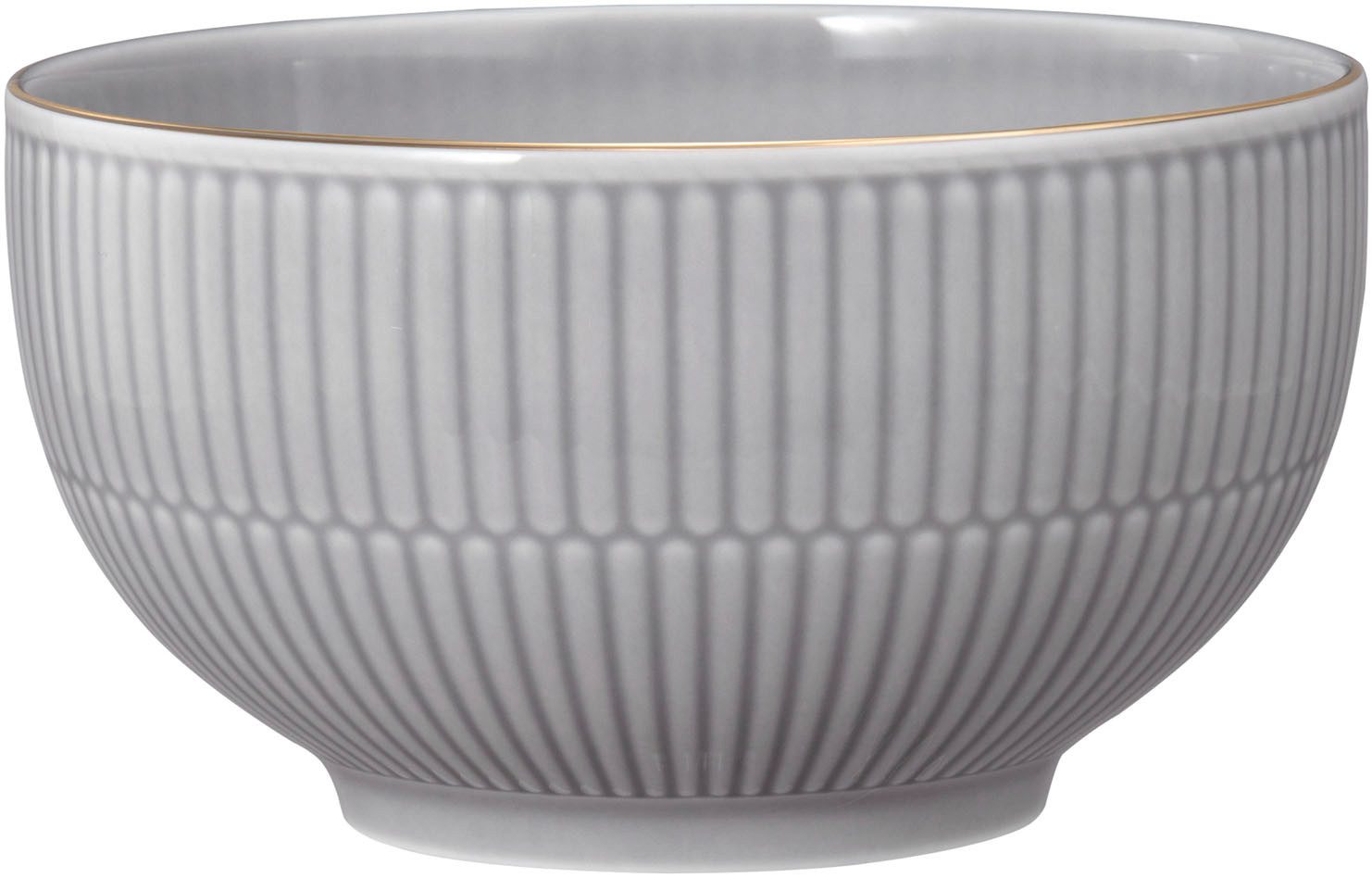 Seltmann Weiden Müslischale Amina, Porzellan, (1-tlg), Schale mit edler Goldumrandung und Relief