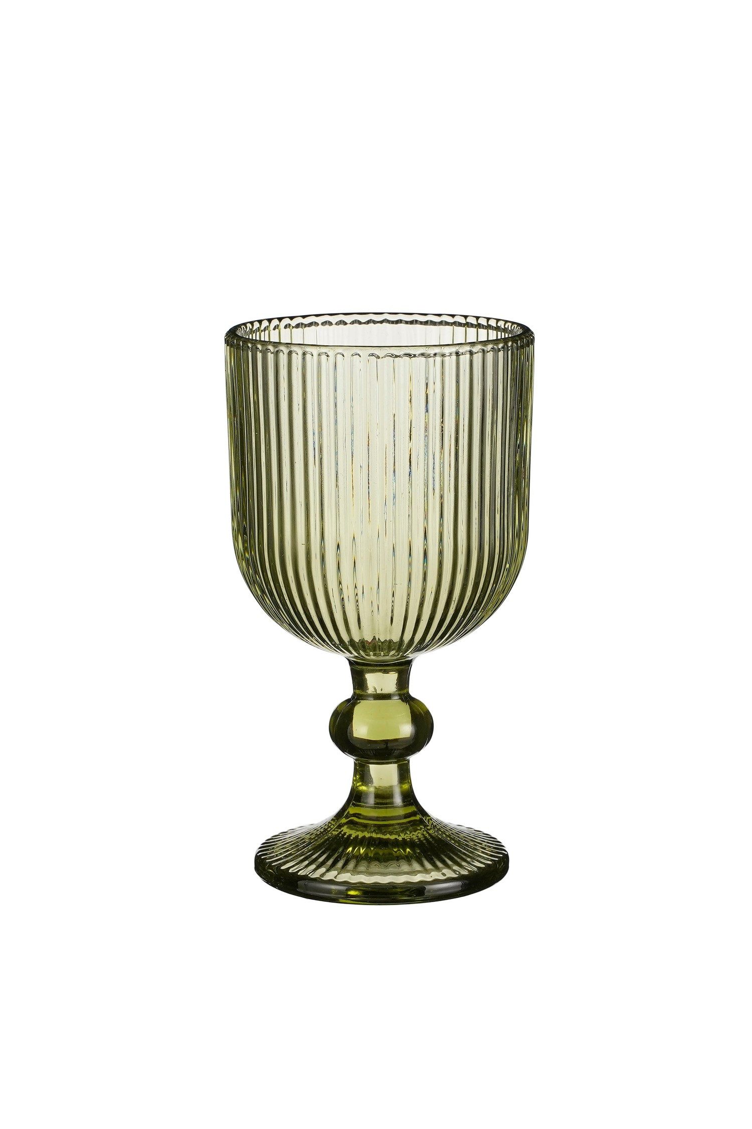 Mica Decorations Weinglas Merlot Wine Glass - Set of 6 - 250 ml - Glass - Light Green, Glas