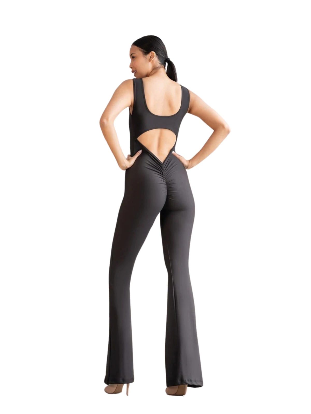 Lismina Jumpsuit Spanish Scrunch Butt Jumpsuit Atmungsaktiv, Elastischer Bund