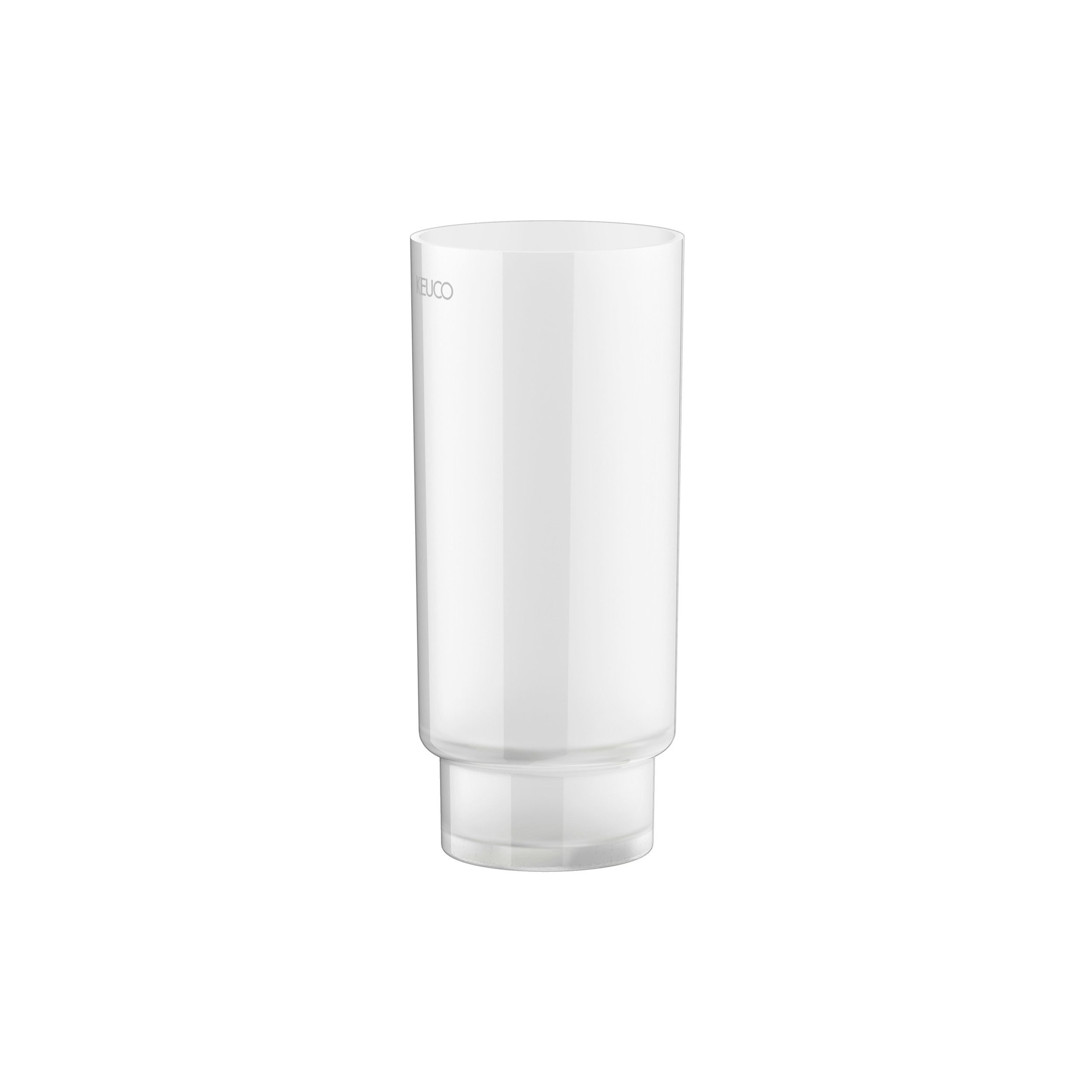 Keuco WC-Garnitur Edition 11 Ersatzglas, für Edition 11 Bürstengarnituren, Kristallglas, weiß mattiert