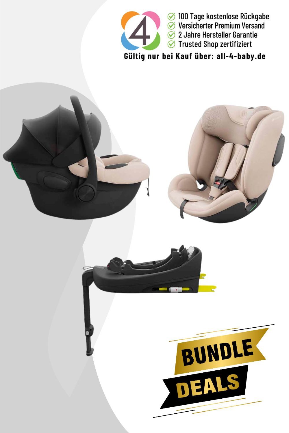 Kinderkraft Babyschale Endura Safe Modular System (Babyschale, Kindersitz und Isofix Base)