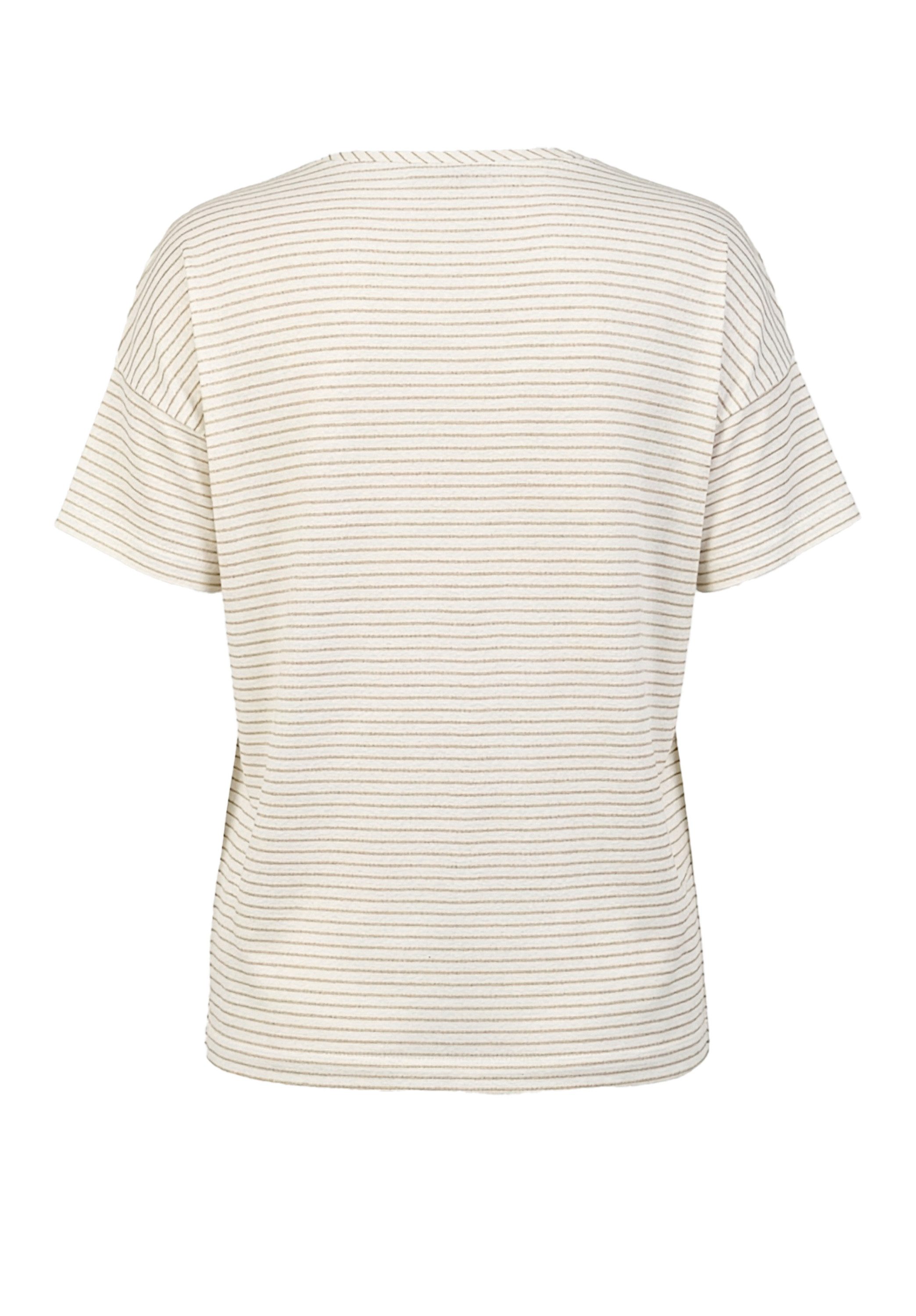 bianca Print-Shirt JULIE im Ringel-Look, Frontmotiv mit Gold-Foil – Bild 5 von 5