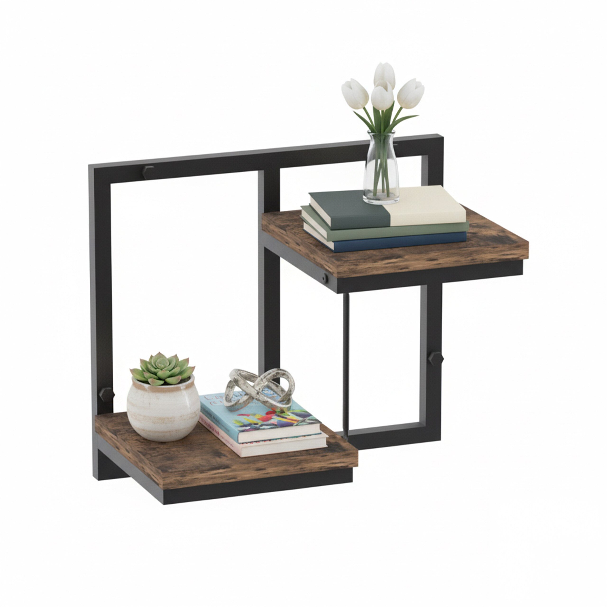 relaxdays Wandregal Industrial Desig, 2