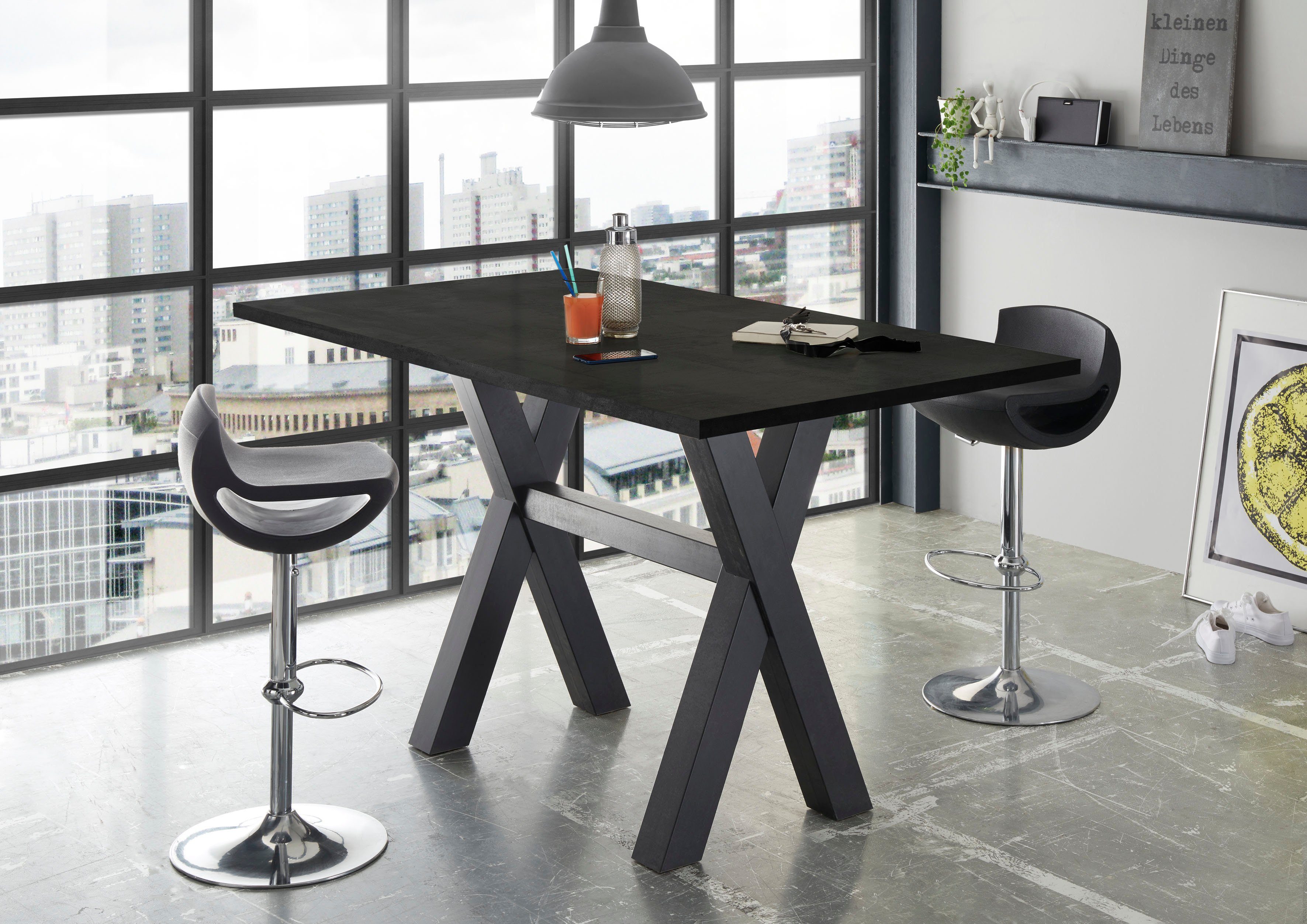Mäusbacher Bartisch, Gestell in X-Form (Breite günstig online kaufen