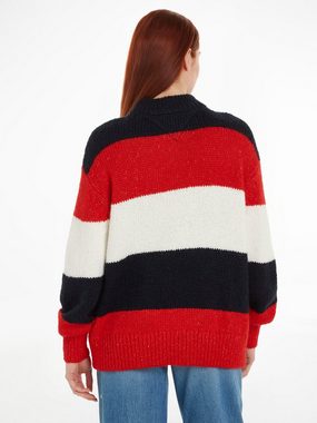 Tommy Jeans Strickpullover TJW COLORBLOCK SWEATER mit Logopatch