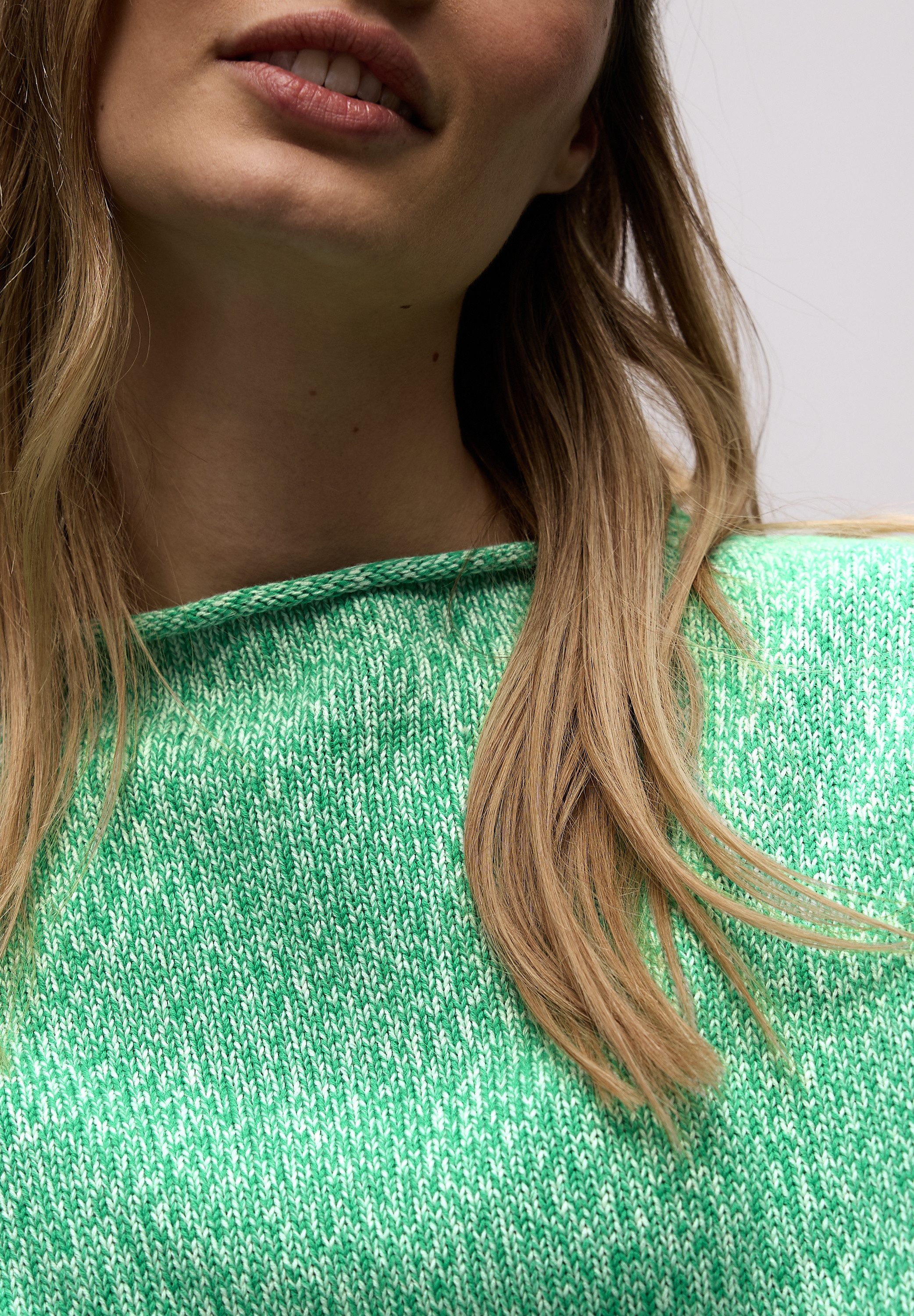 STREET ONE Strickpullover im Two-Tone-Look