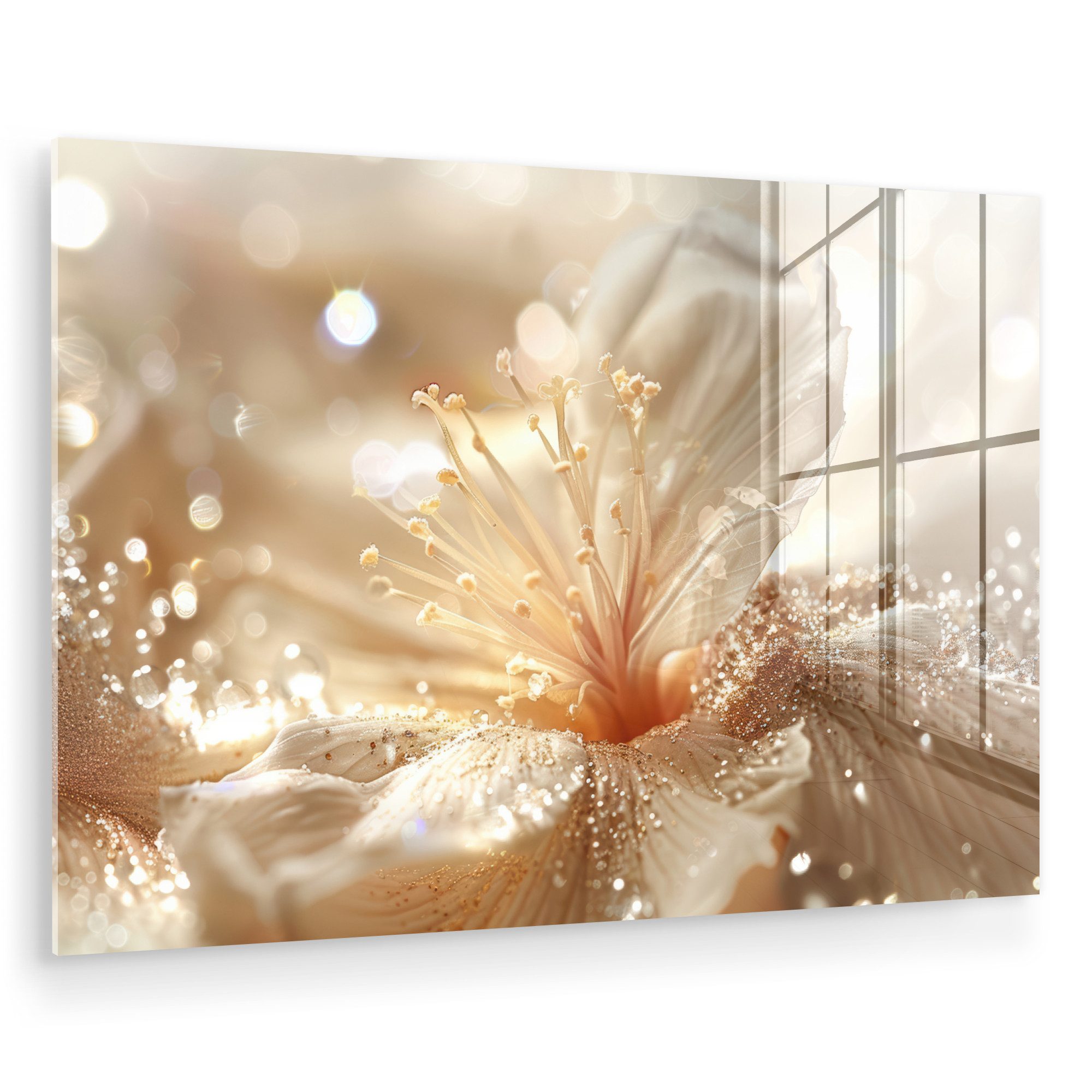 MuchoWow Acrylglasbild Blume - Weiß - günstig online kaufen